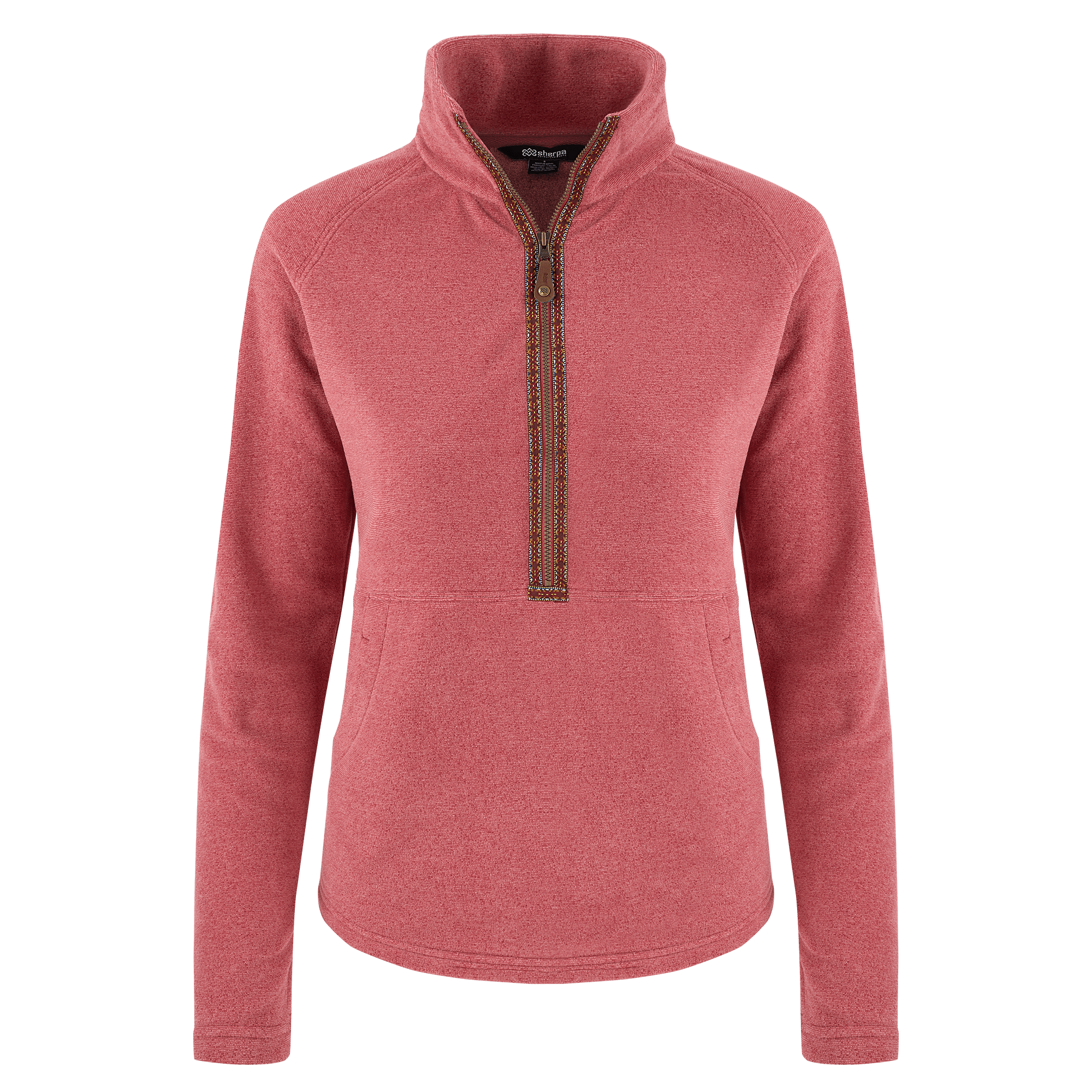 Sherpa Adventure Gear Rolpa Eco Half Zip in Red