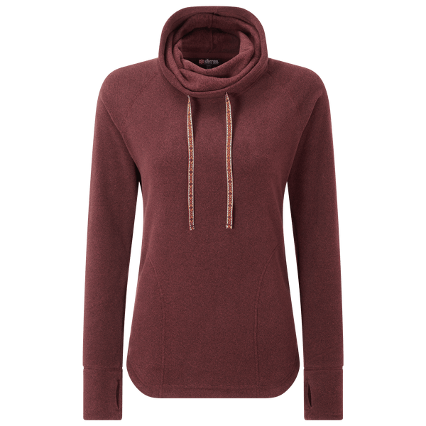 Womens Rolpa Eco Pullover Red Sherpa Adventure Gear