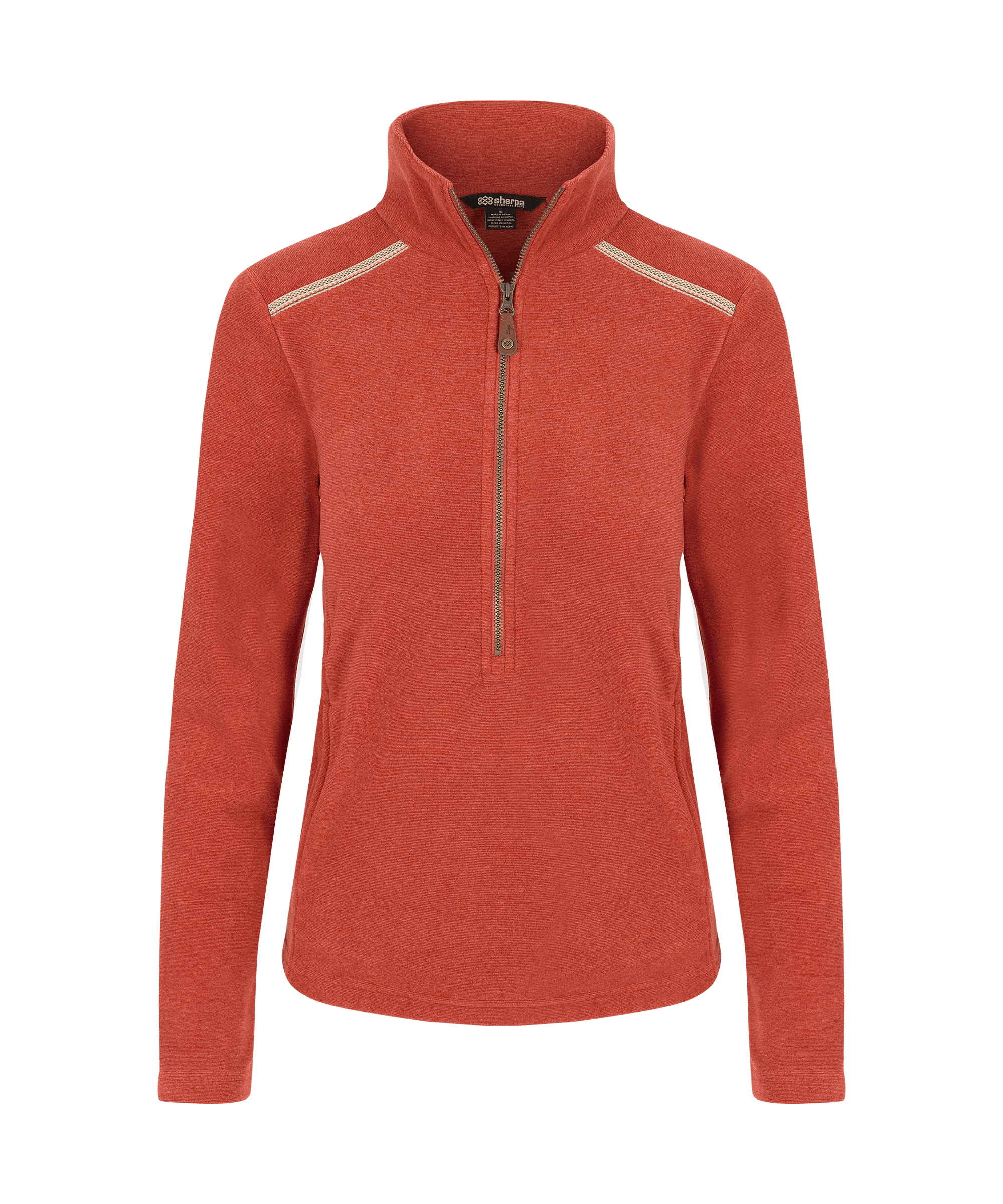 Rolpa Eco Pullover Zip - Rust