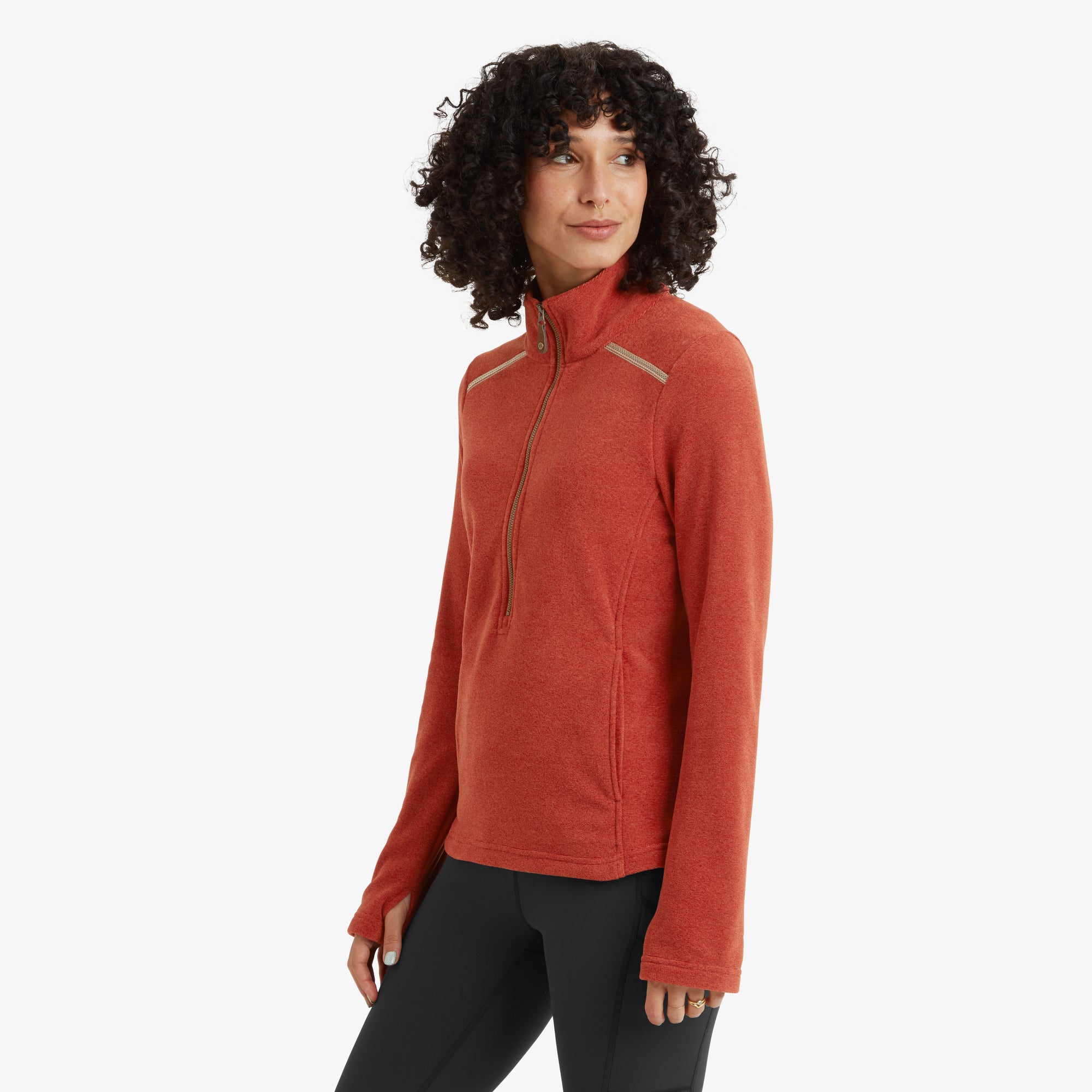 Rolpa Eco Pullover Zip - Rust