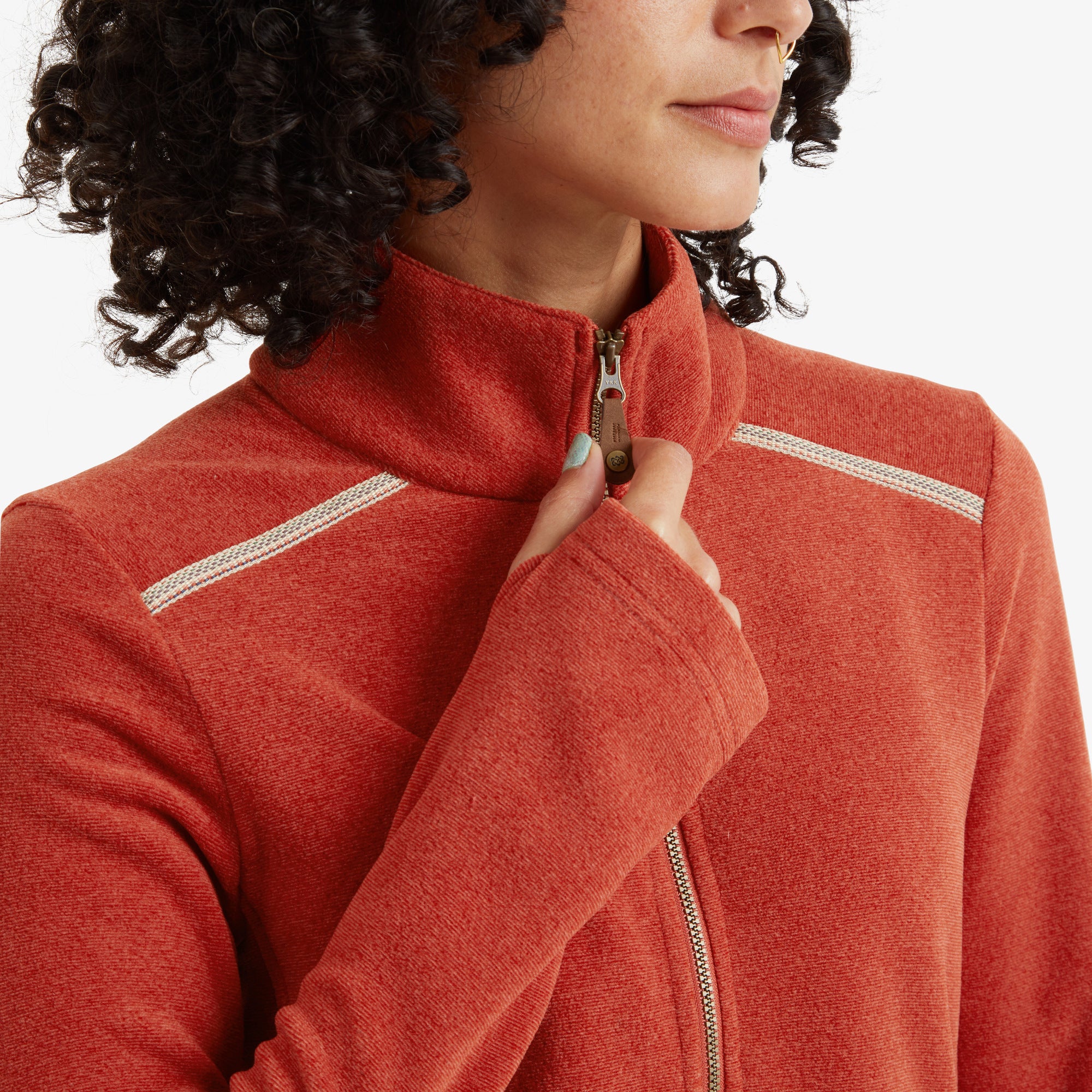 Rolpa Eco Pullover Zip - Rust