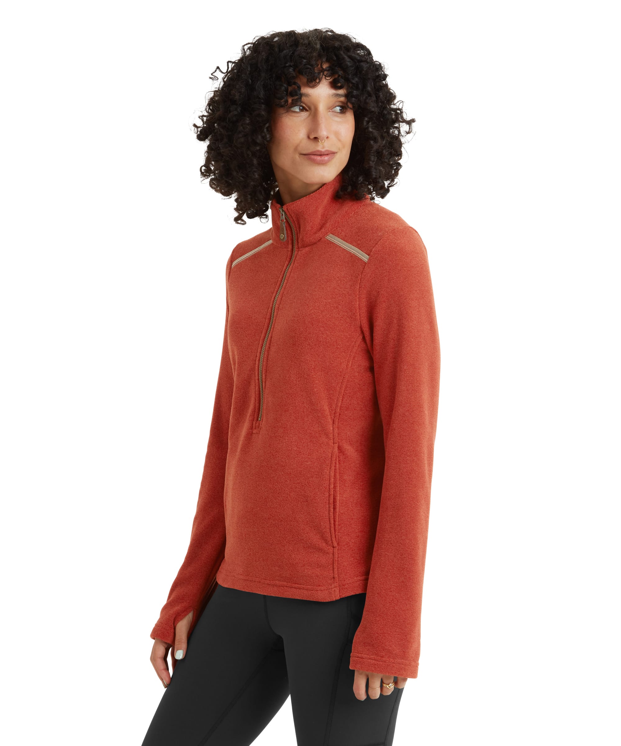 Rolpa Eco Pullover Zip - Rust