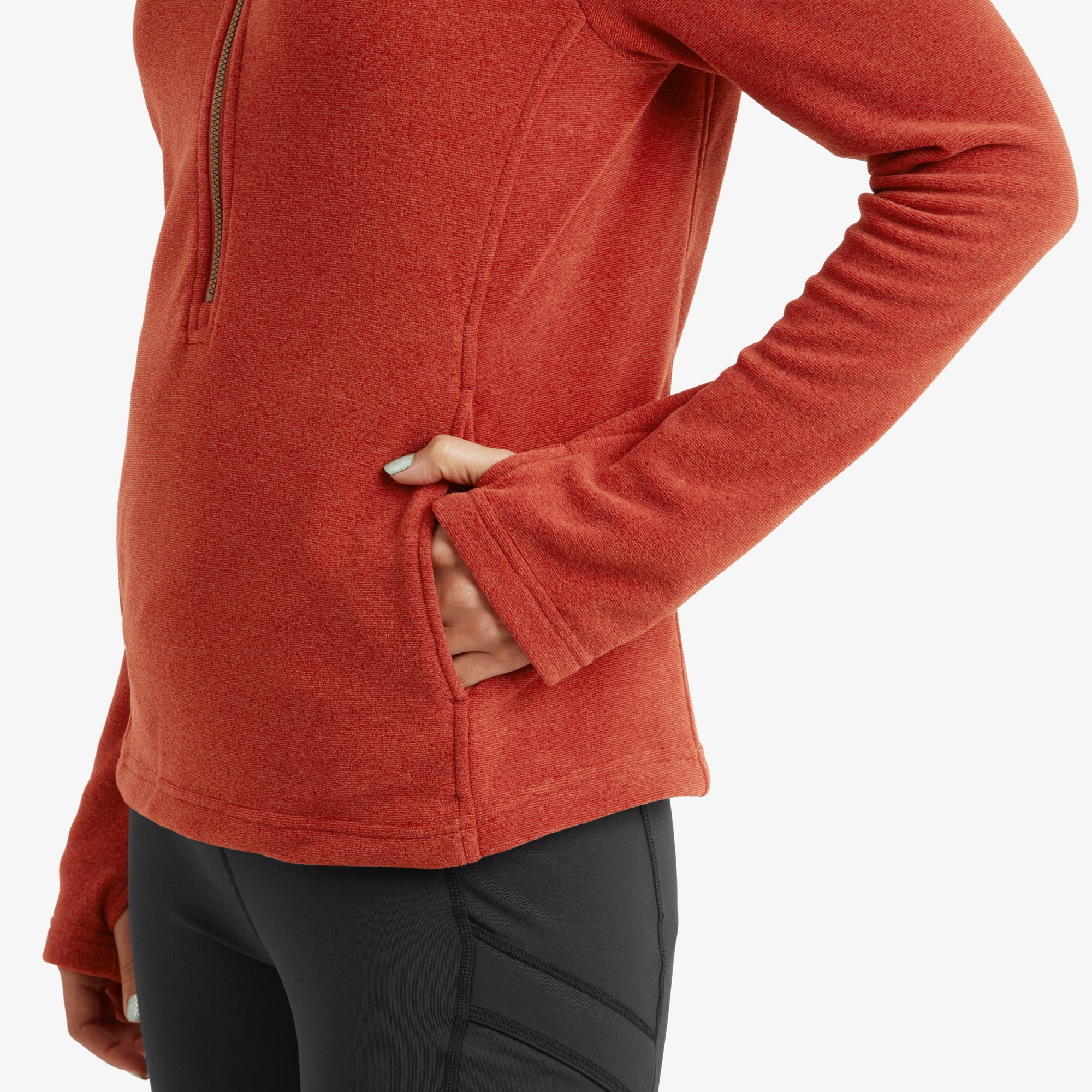 Rolpa Eco Pullover Zip - Rust