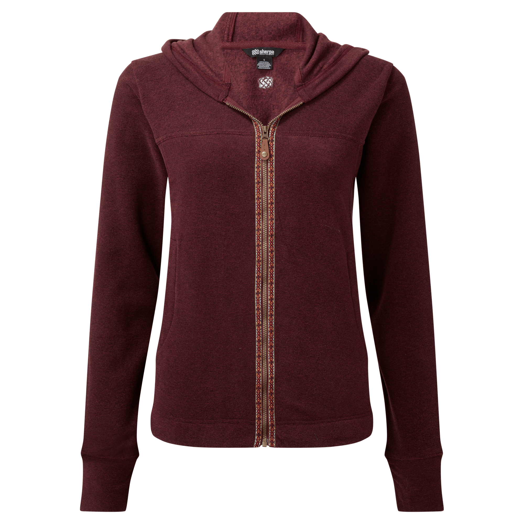 Rolpa Full Zip Hoodie - Beet Red