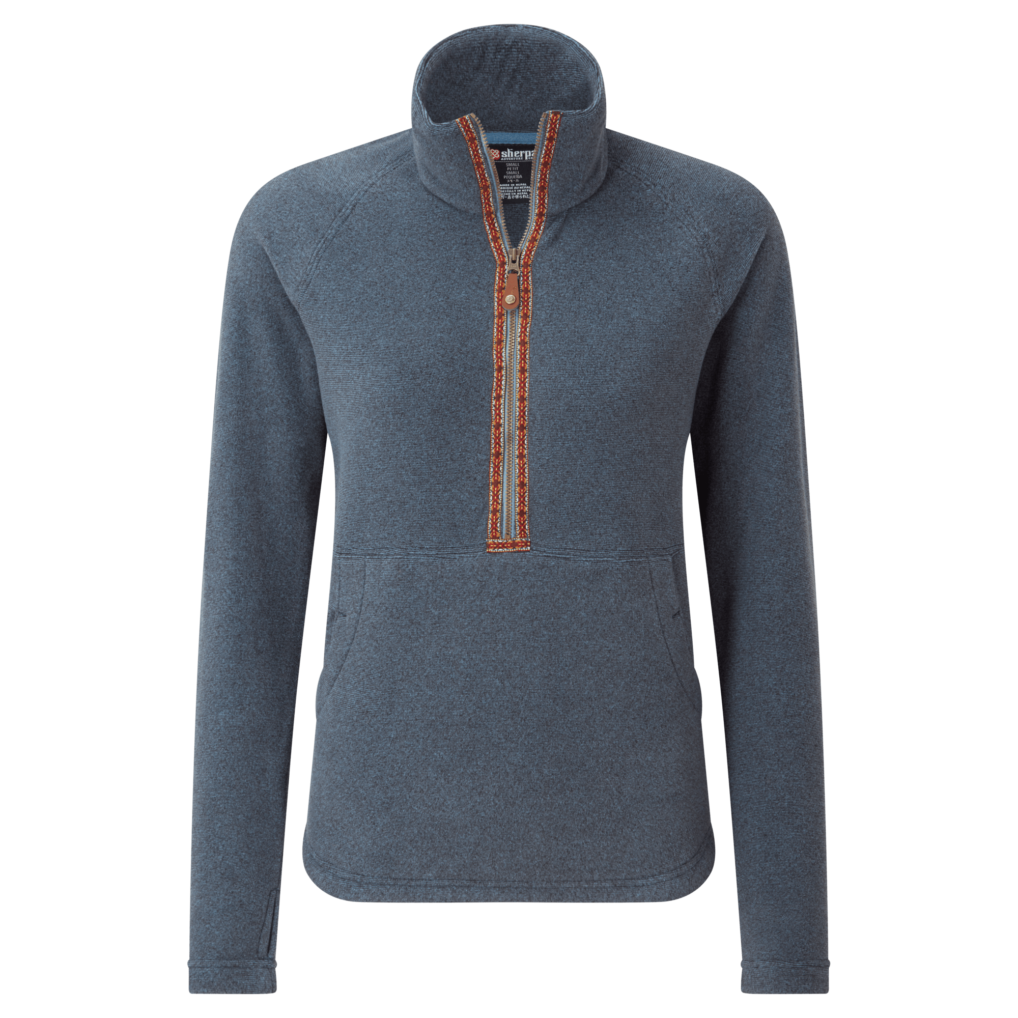 Sherpa Adventure Gear Rolpa Half Zip Pullover in Blue