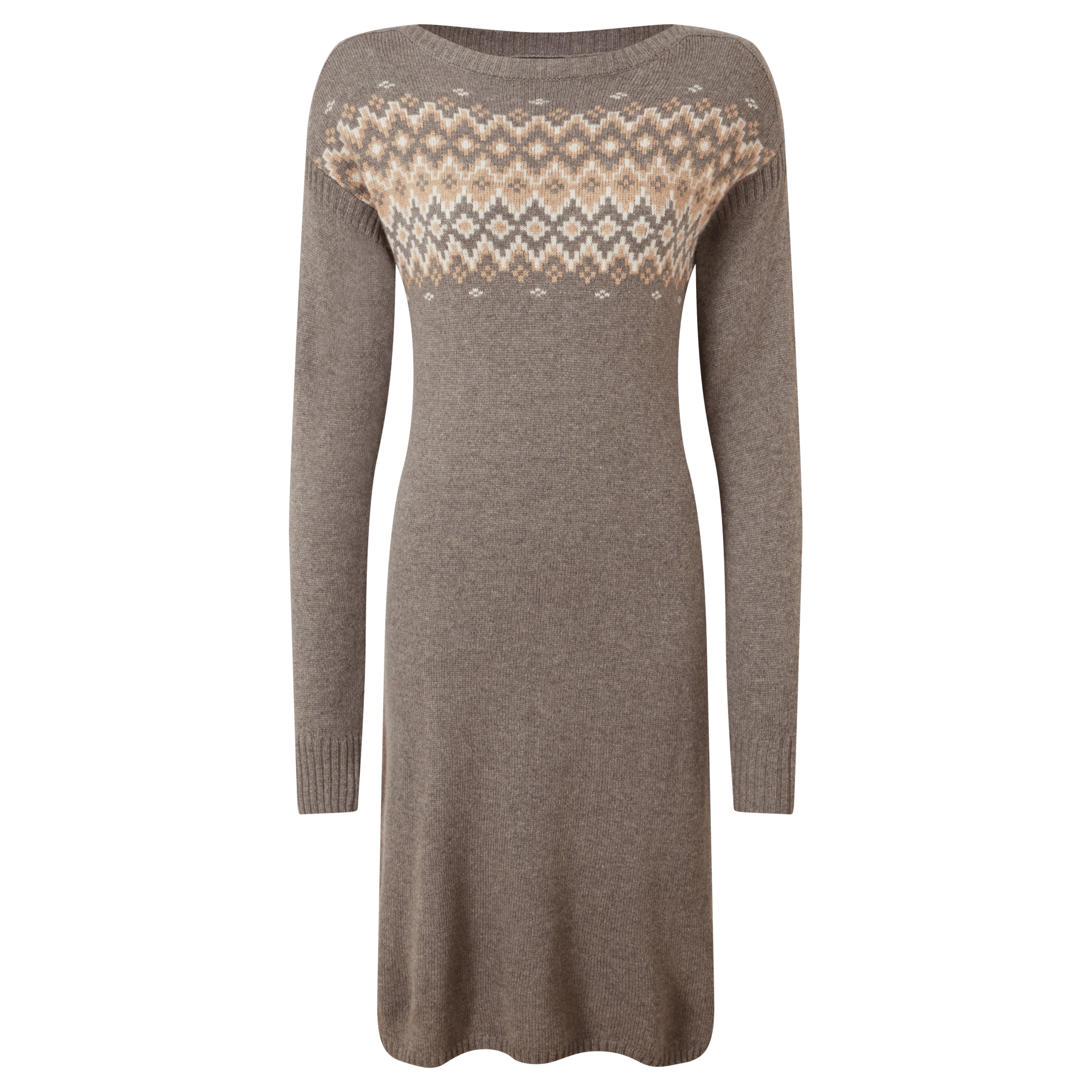 Solma Boatneck Dress - Taupe