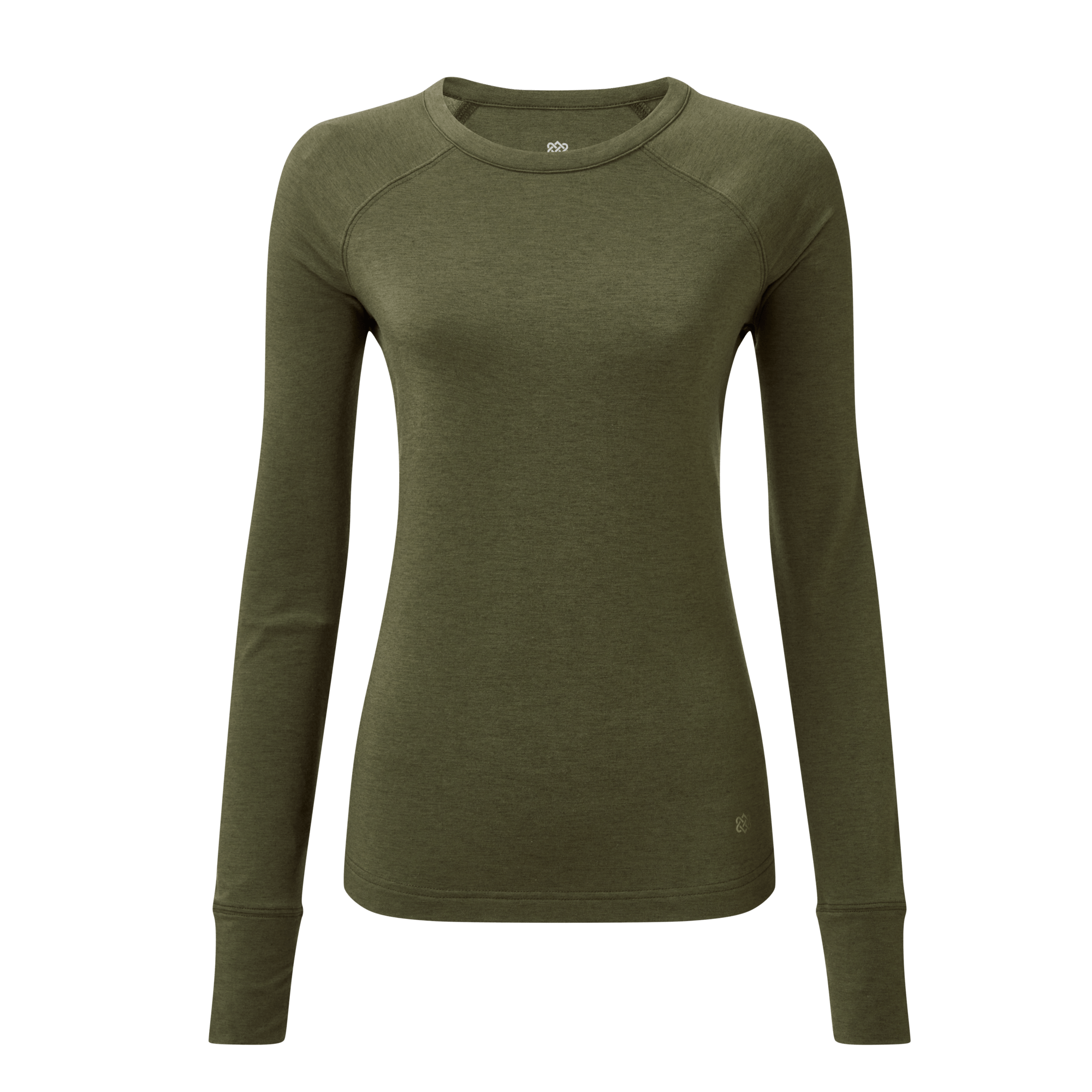 Tendu Active Long Sleeve Crew - Evergreen