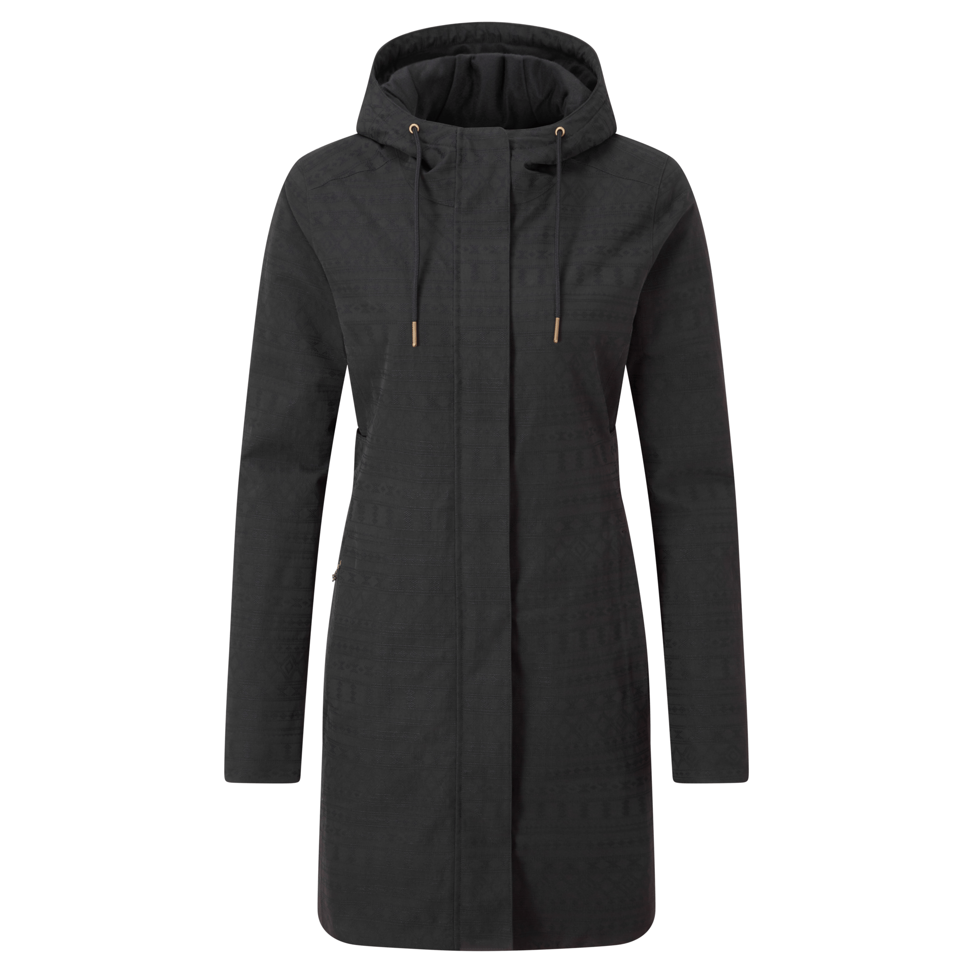 Tsering Jacquard-Parka - Schwarz