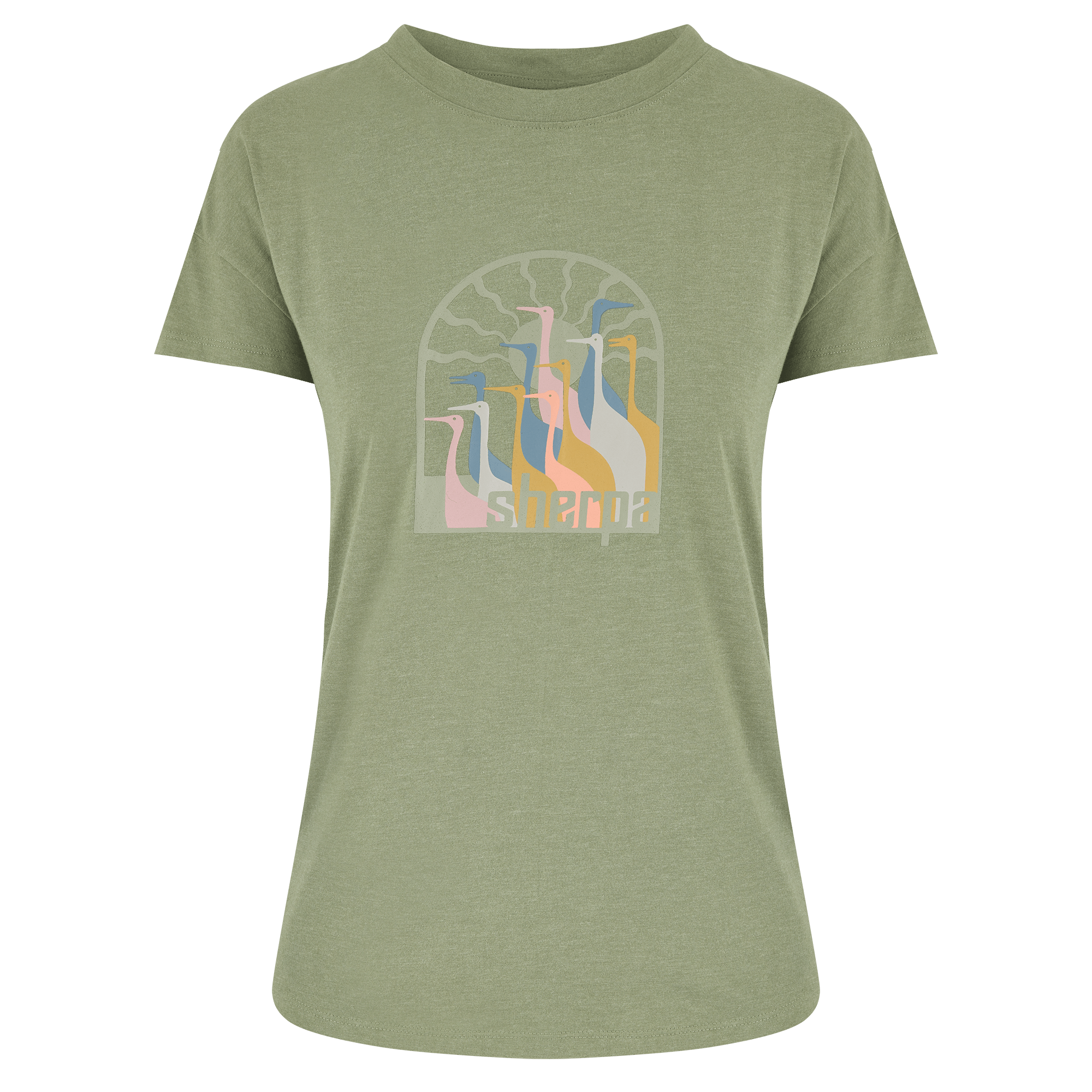 Varuna Kurzarm-Rundhalsshirt - Thymiankranich