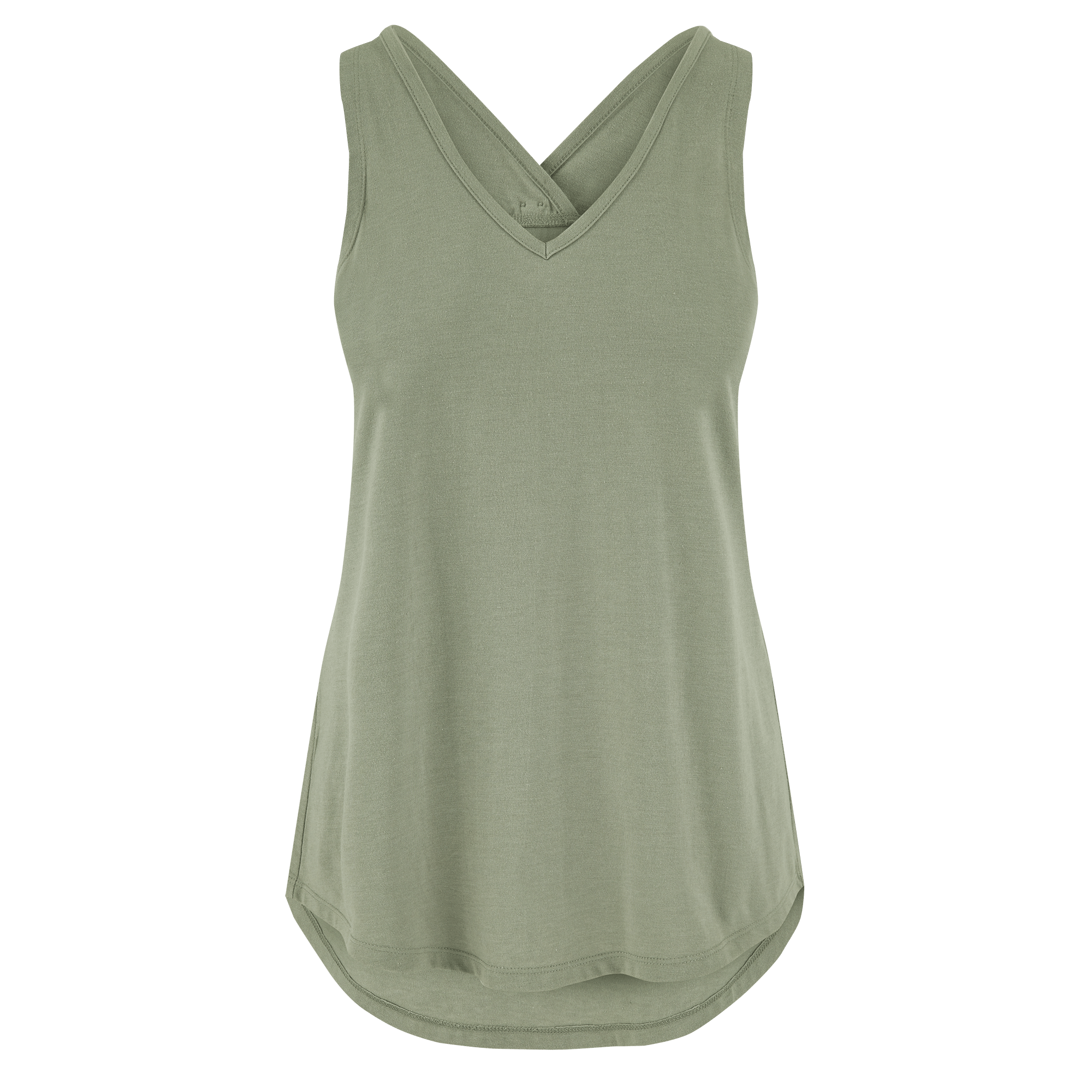 Varuna V-Neck Tank Top - Thyme