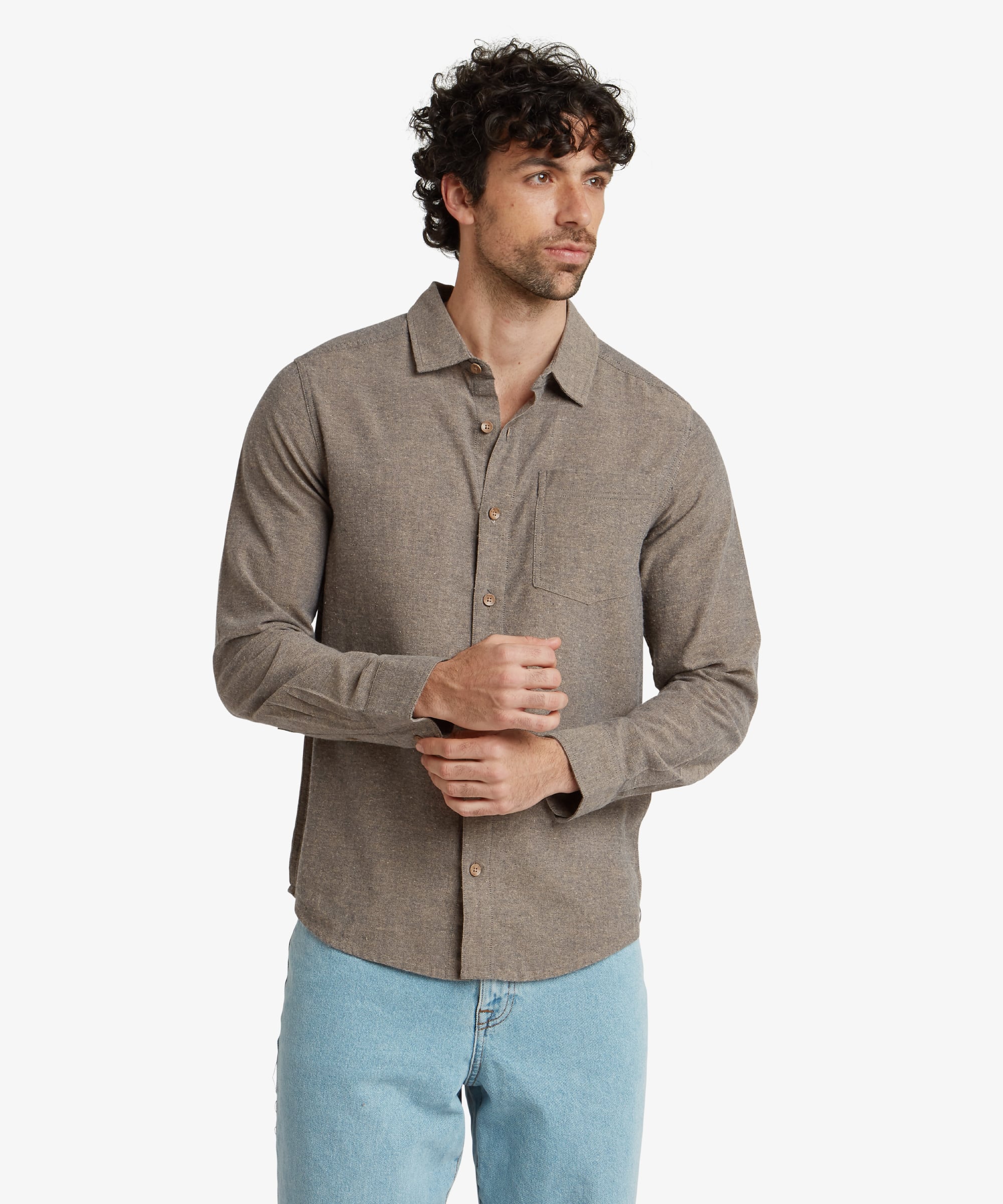 Daha Long Sleeve Shirt - Rathee Blue