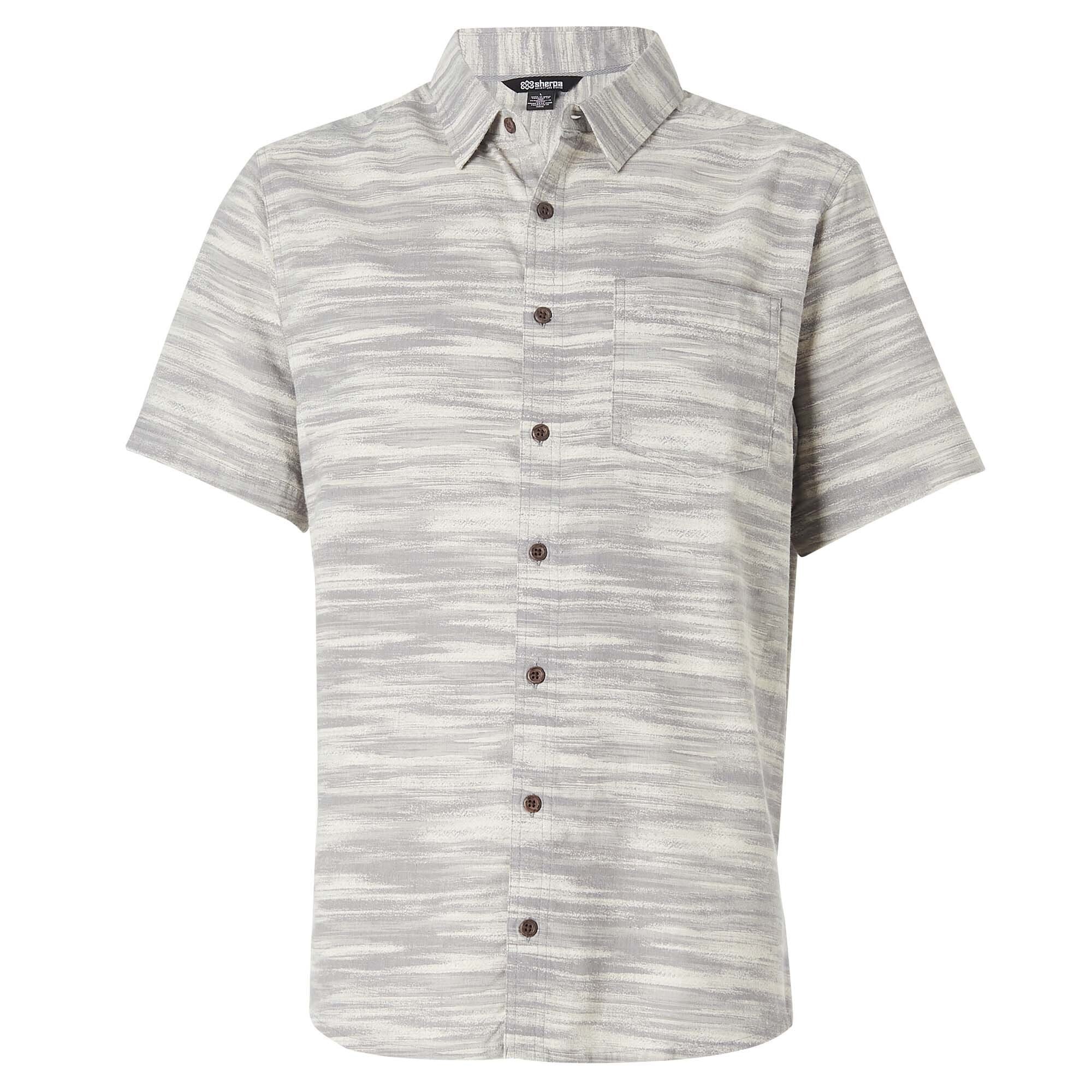 Khamsu Short Sleeve Shirt - Alloy Space Dye