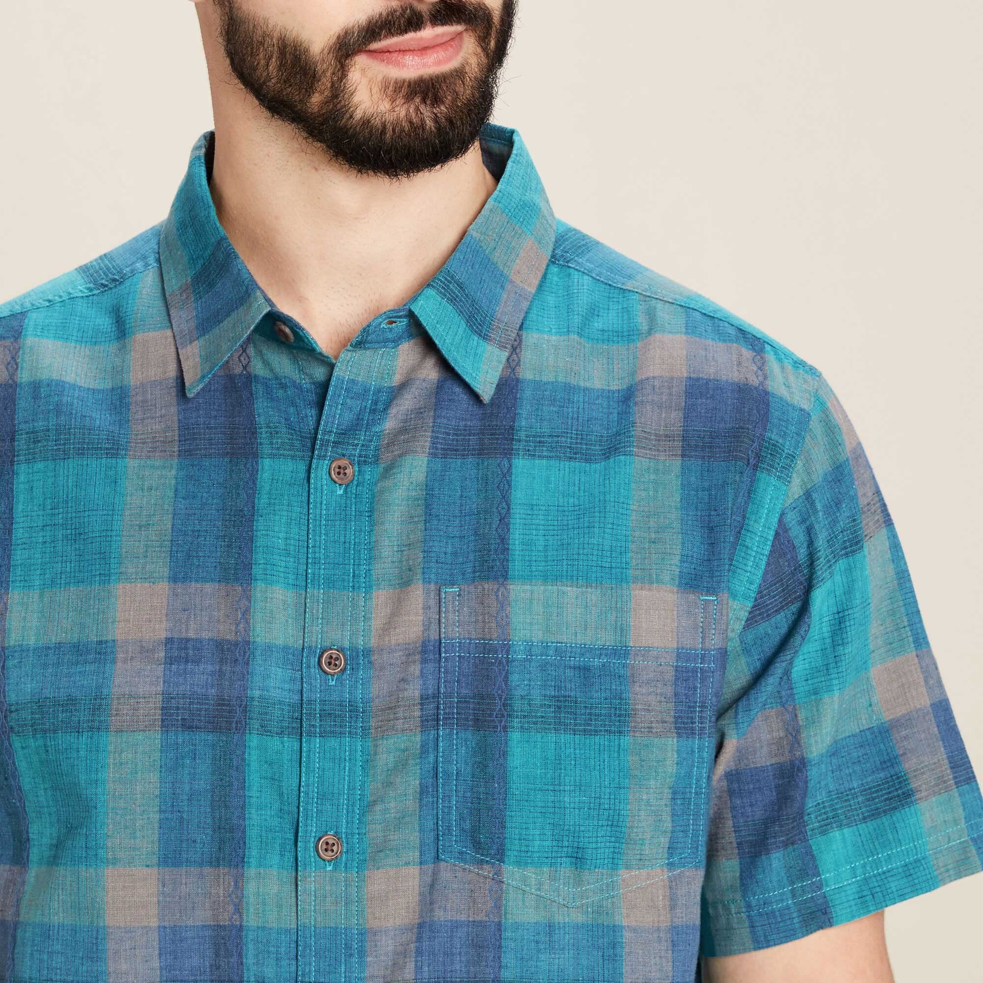 Khamsu Short Sleeve Shirt - Azule Kaabo