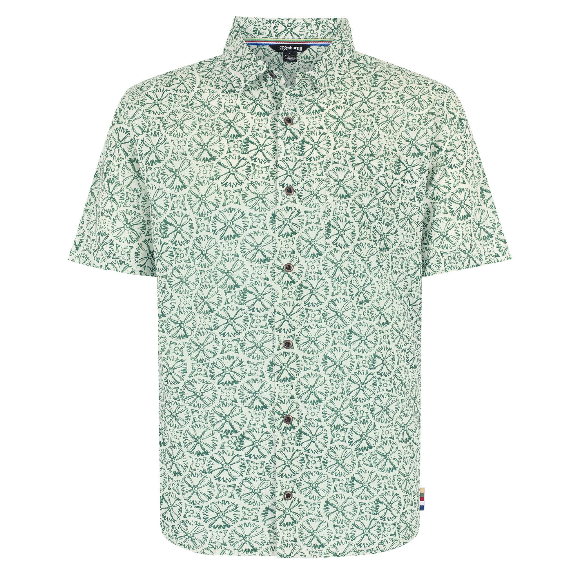 Sherpa Adventure Gear Mancari Short Sleeve Shirt in Green