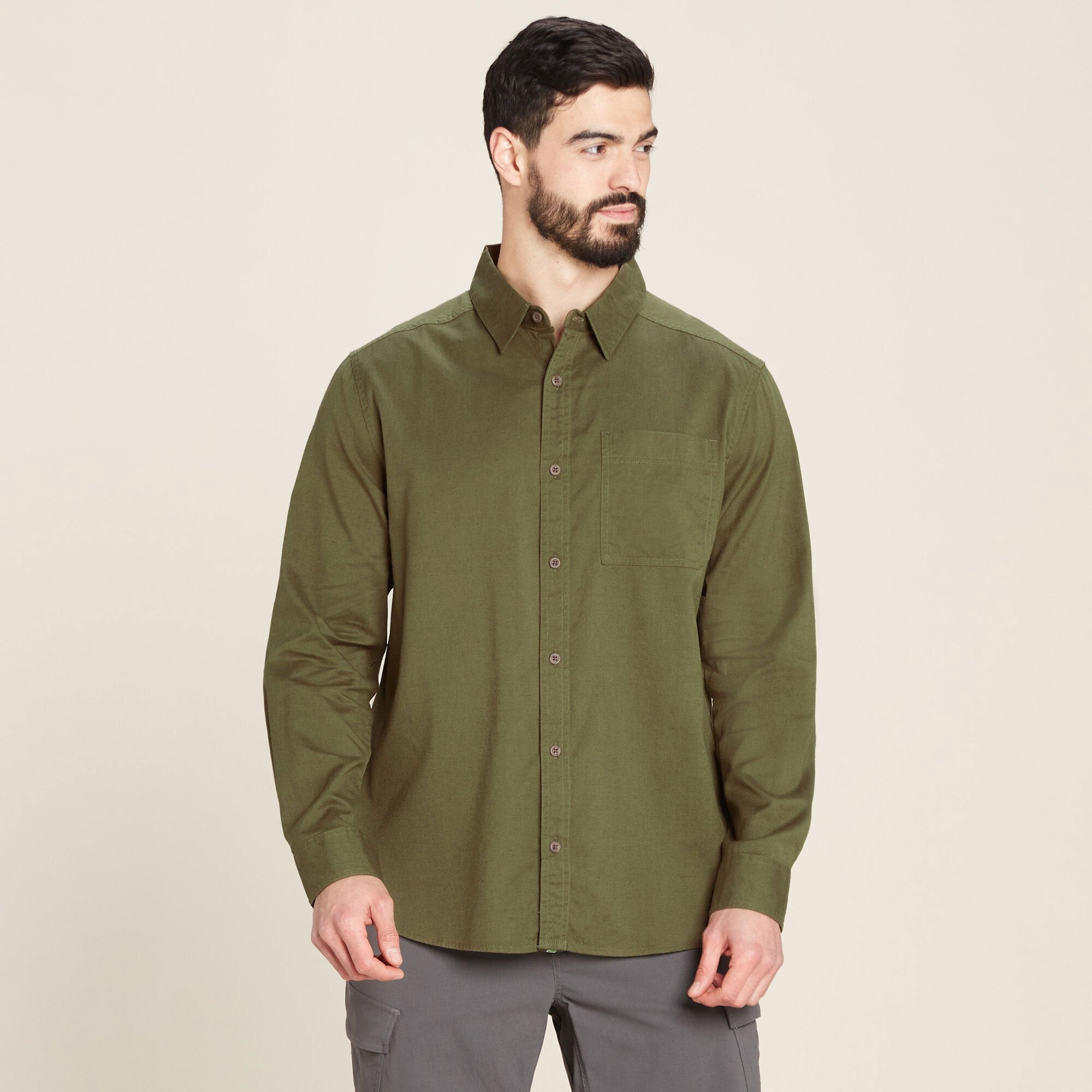 Tharu Long Sleeve Shirt - Evergreen