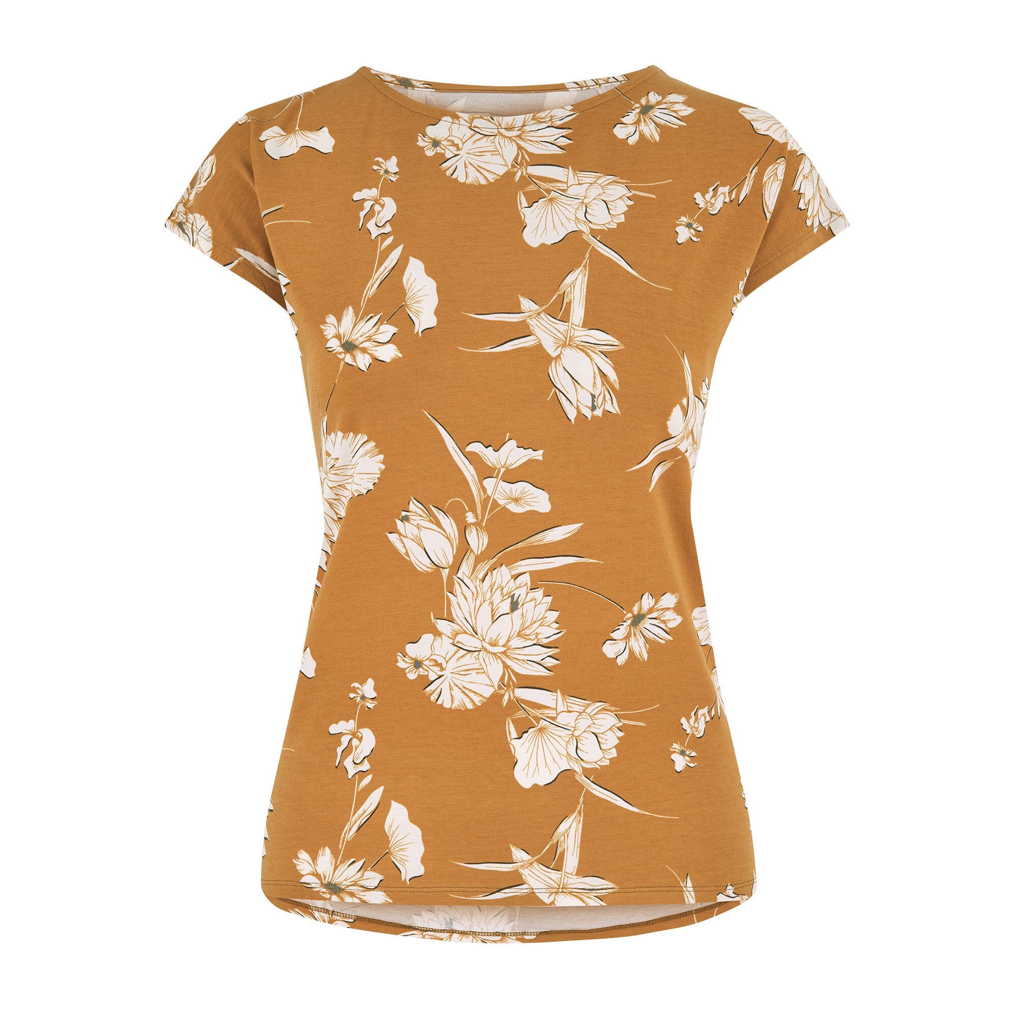 Neha T-Shirt - Karamell-Lotus