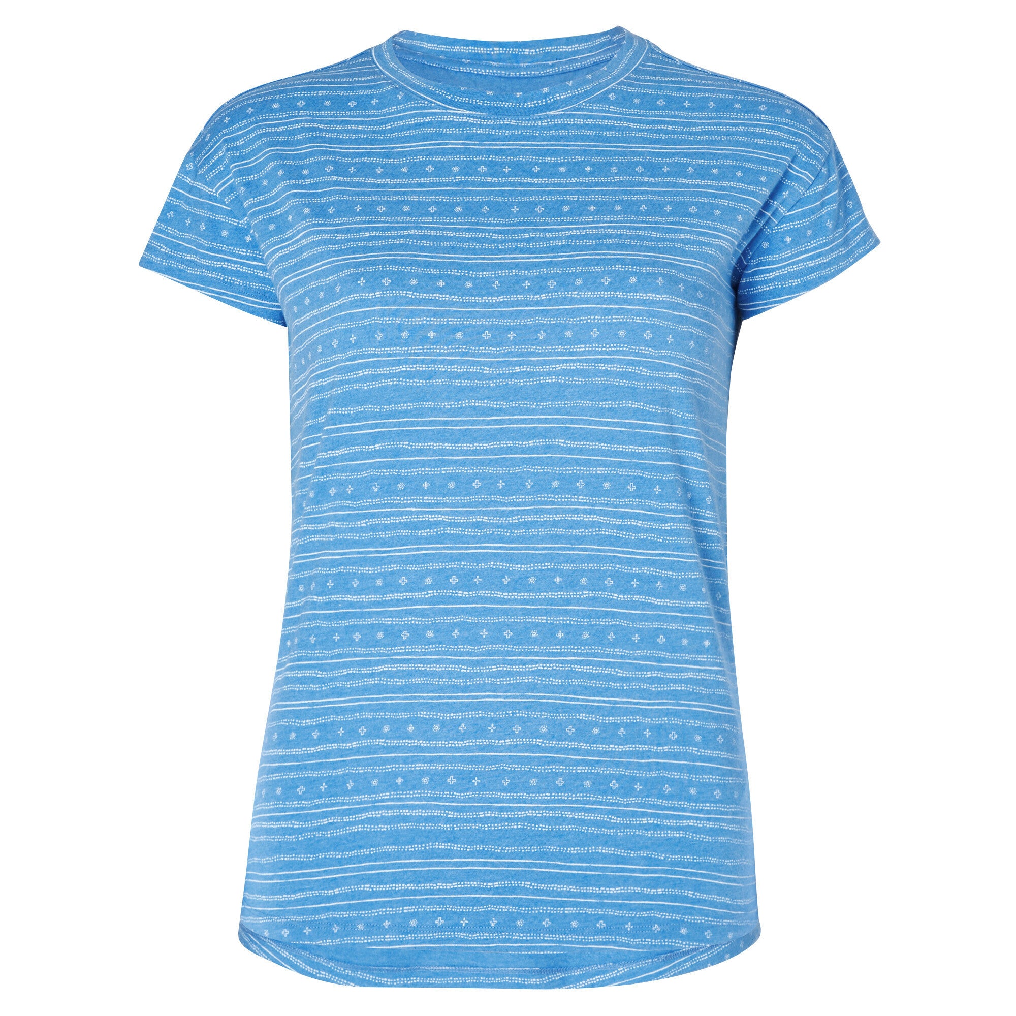 Varuna Short Sleeve Crew - Lapis Blue Tigma