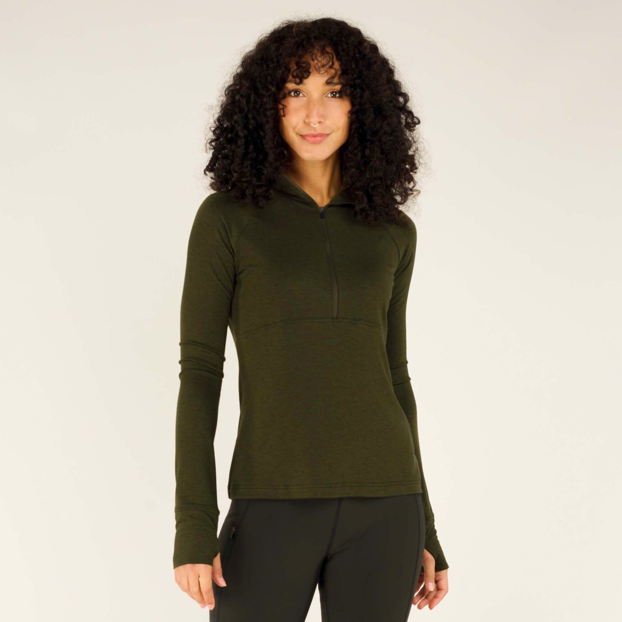 Tendu Active Half Zip - Immergrün