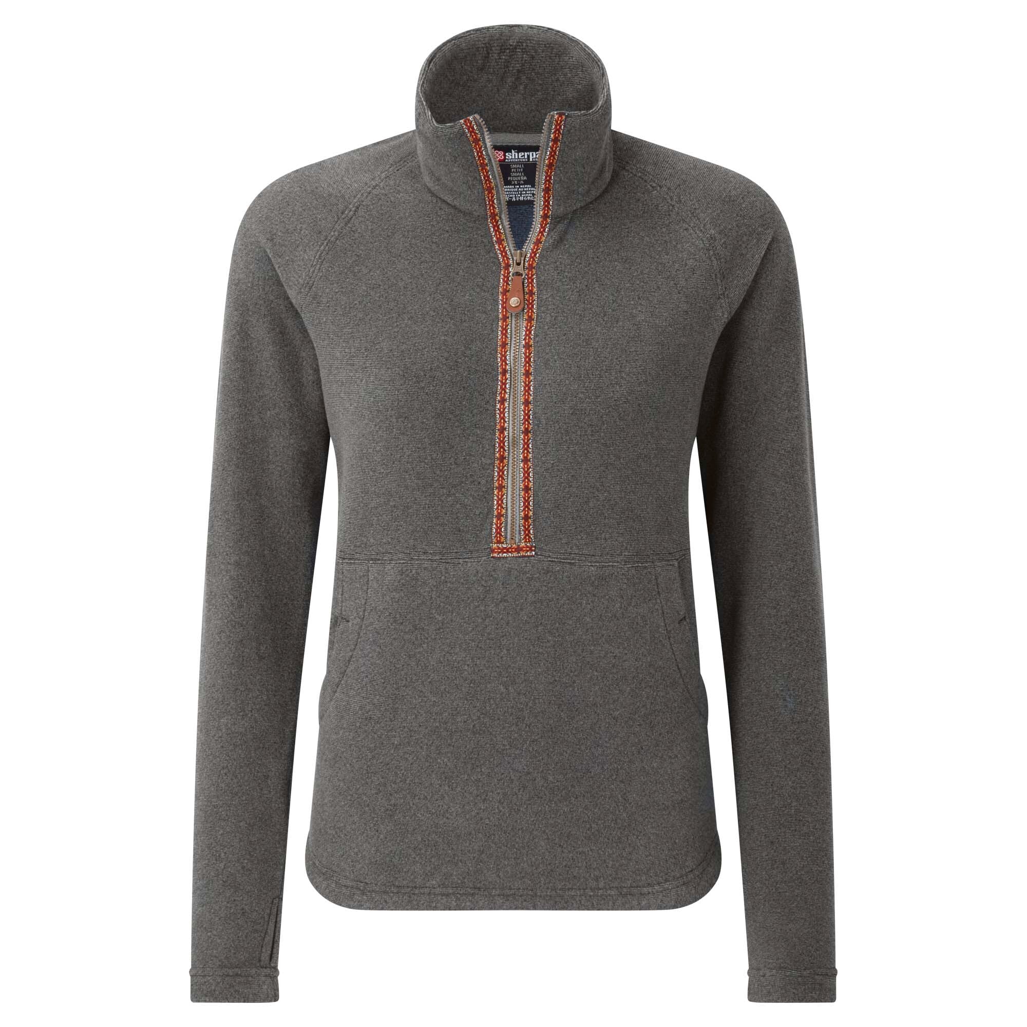 Sherpa Adventure Gear Rolpa Half Zip Pullover in Grey