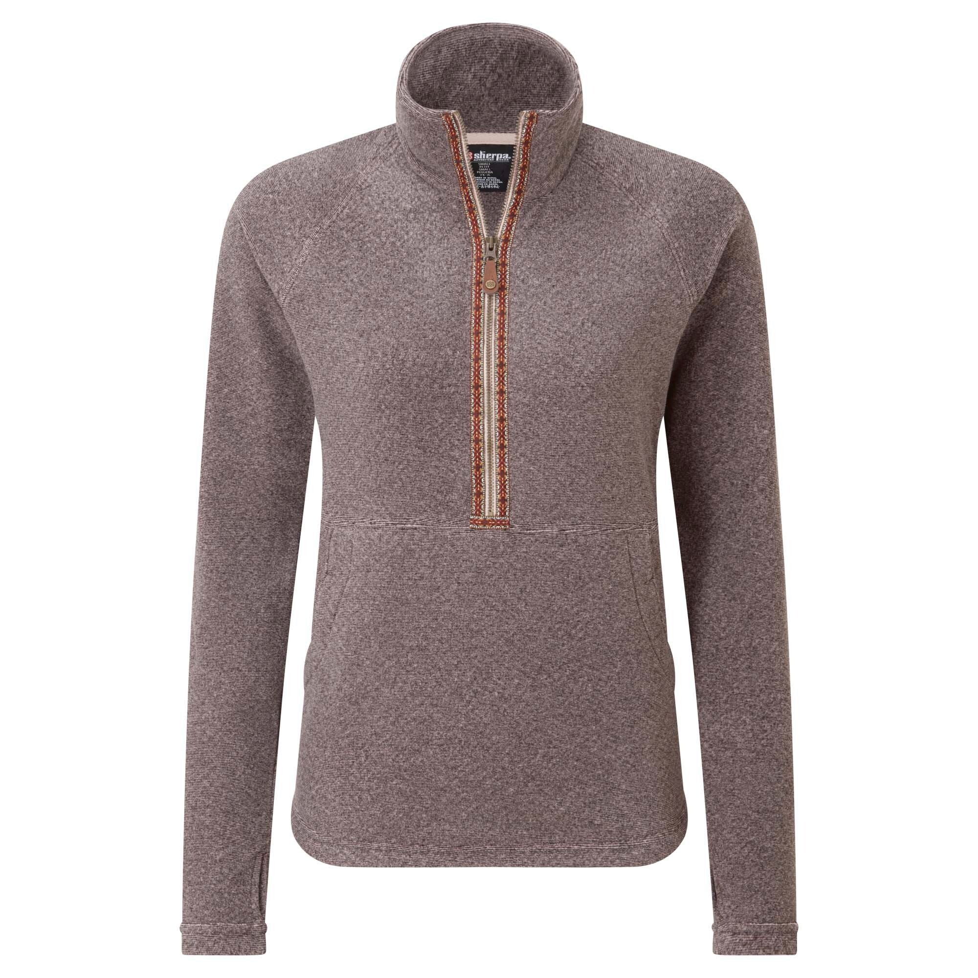 Rolpa Pullover mit halbem Reißverschluss - Blush