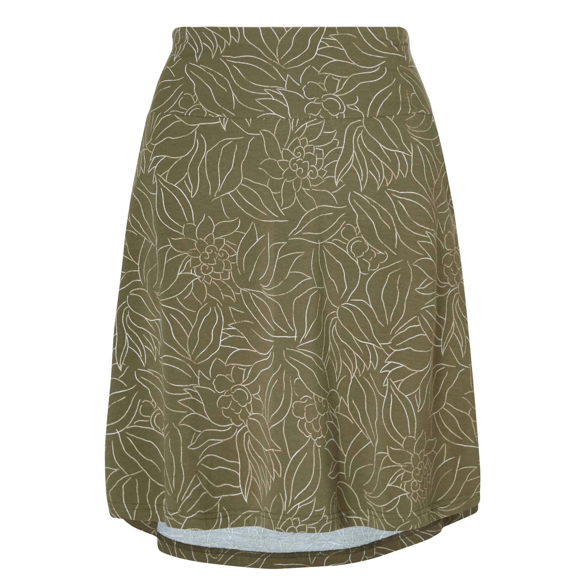 Padma Pull On Skirt - Evergreen Leaf