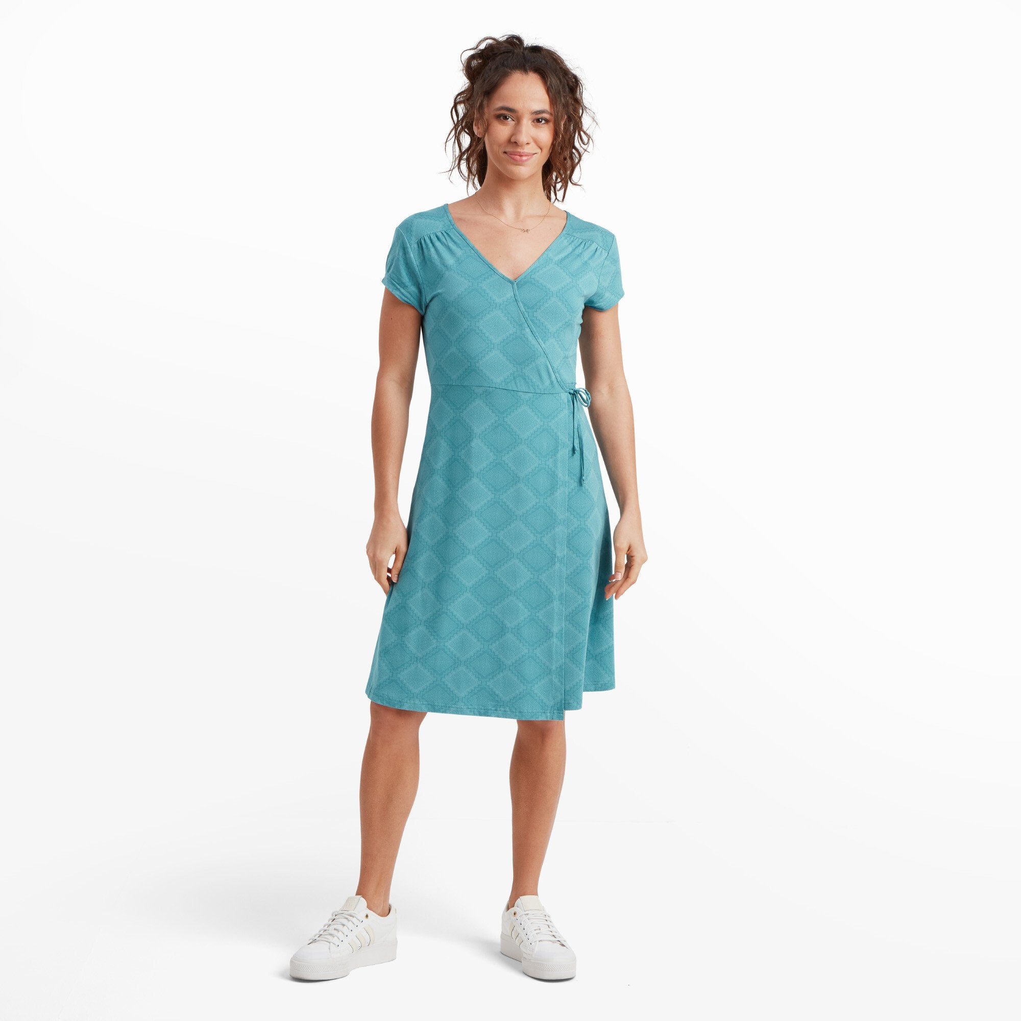 Padma Wrap Dress - Light Hydra Barely There