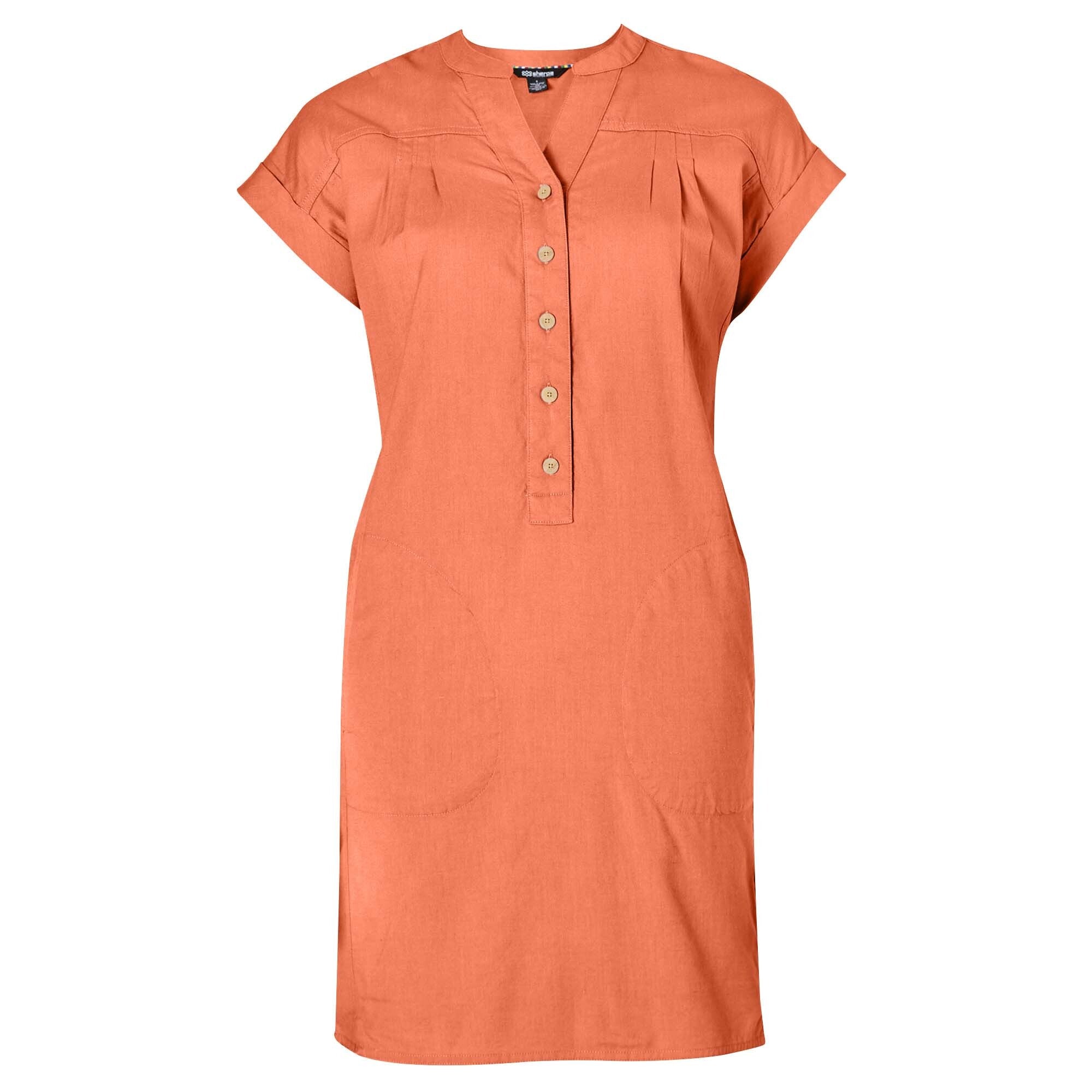 Sherpa Adventure Gear Tharu Shirt Dress in Orange