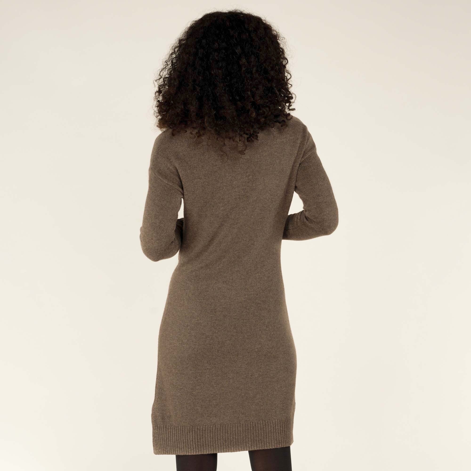 Lhakpa Mock Neck Dress - Maato Grey