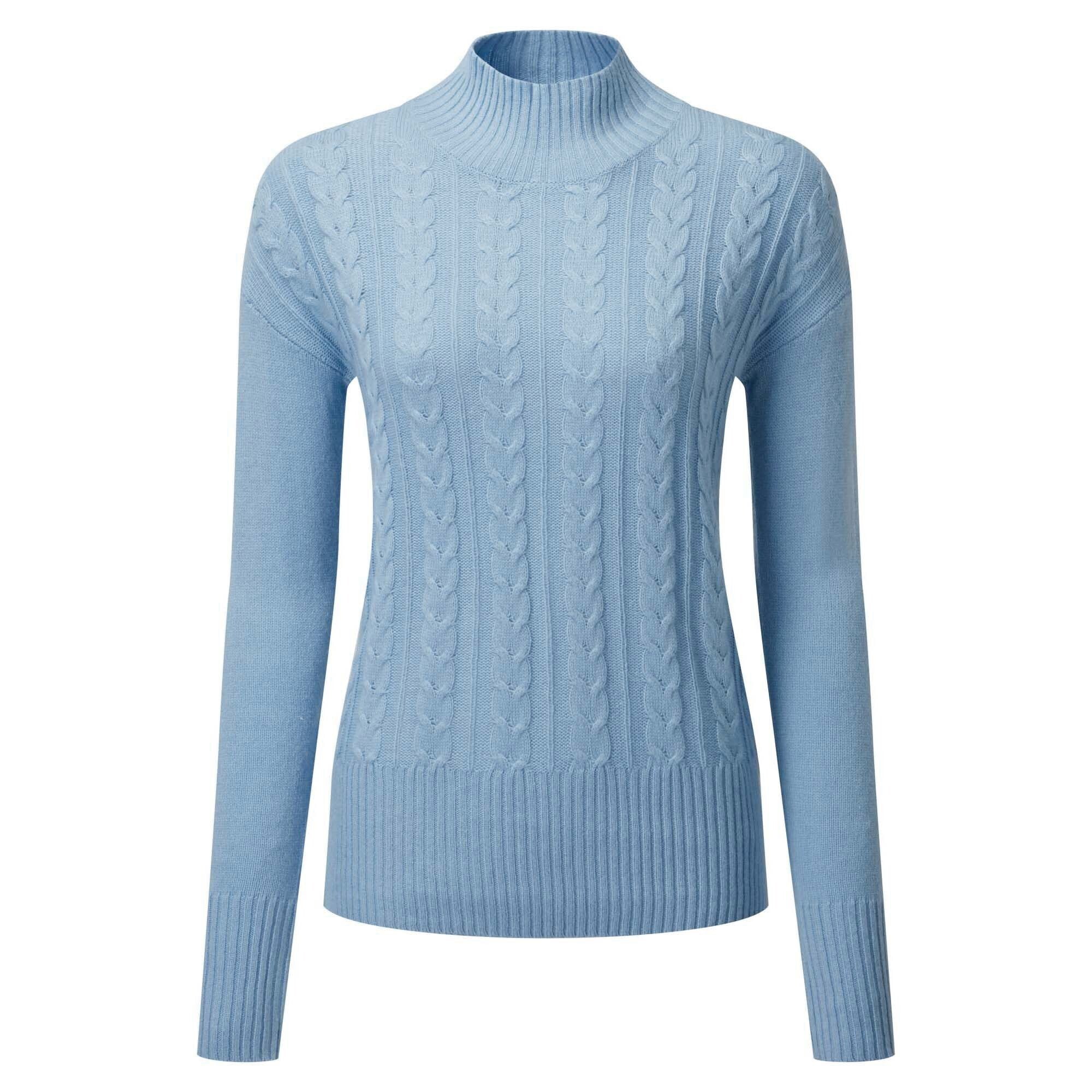 Dolkar Mock Neck - Akash Blue