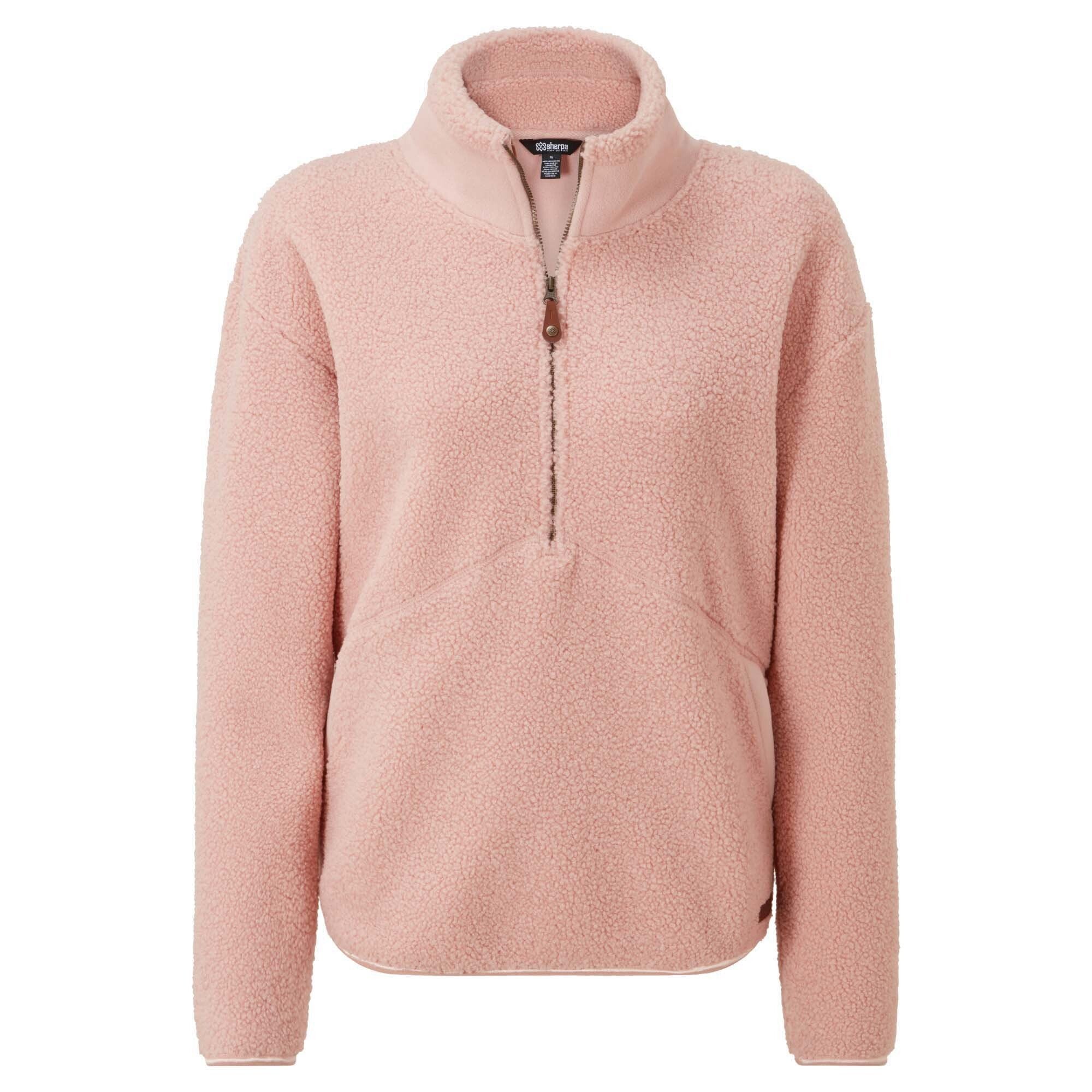 Chamlang Pullover mit halbem Reißverschluss - Blush