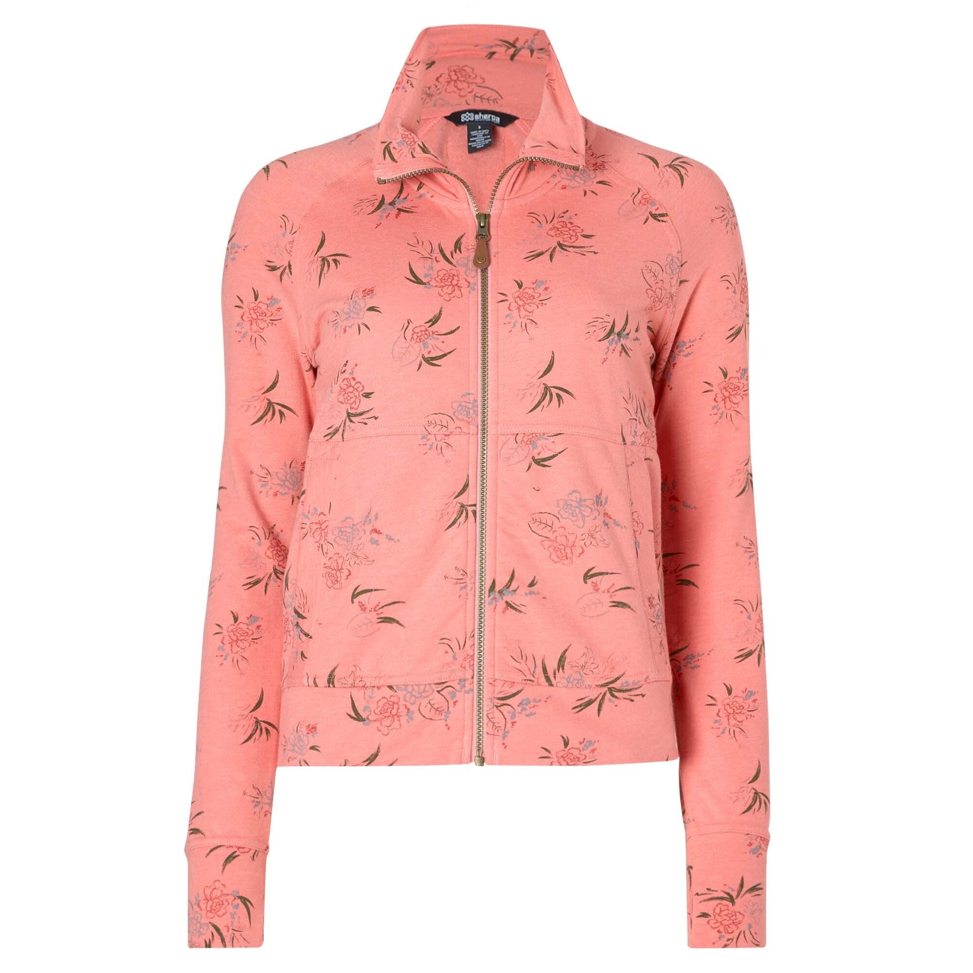 Gita Full Zip Jacket - Brick Dust Floral