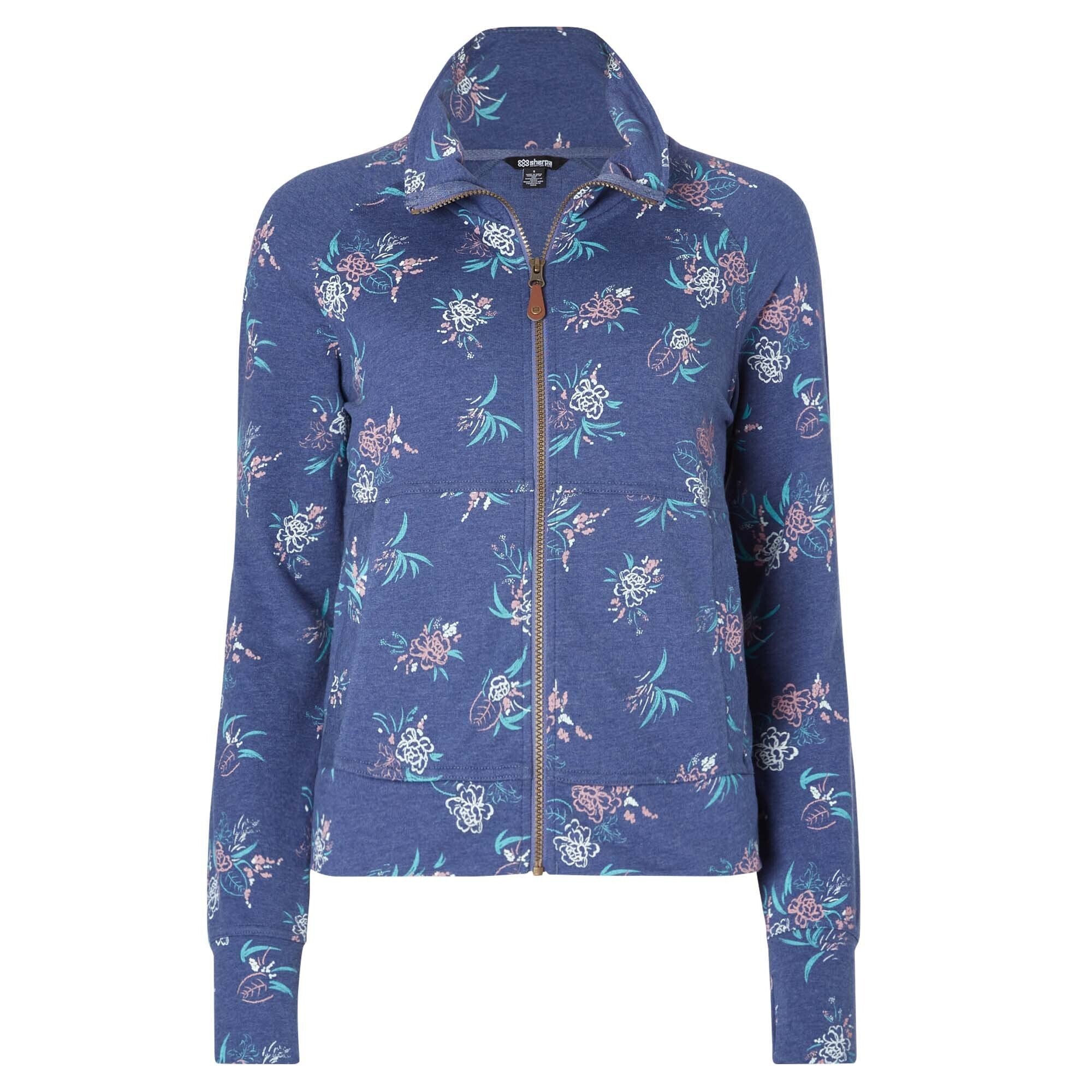 Gita Jacke mit durchgehendem Reißverschluss - Neelo Blue Floral