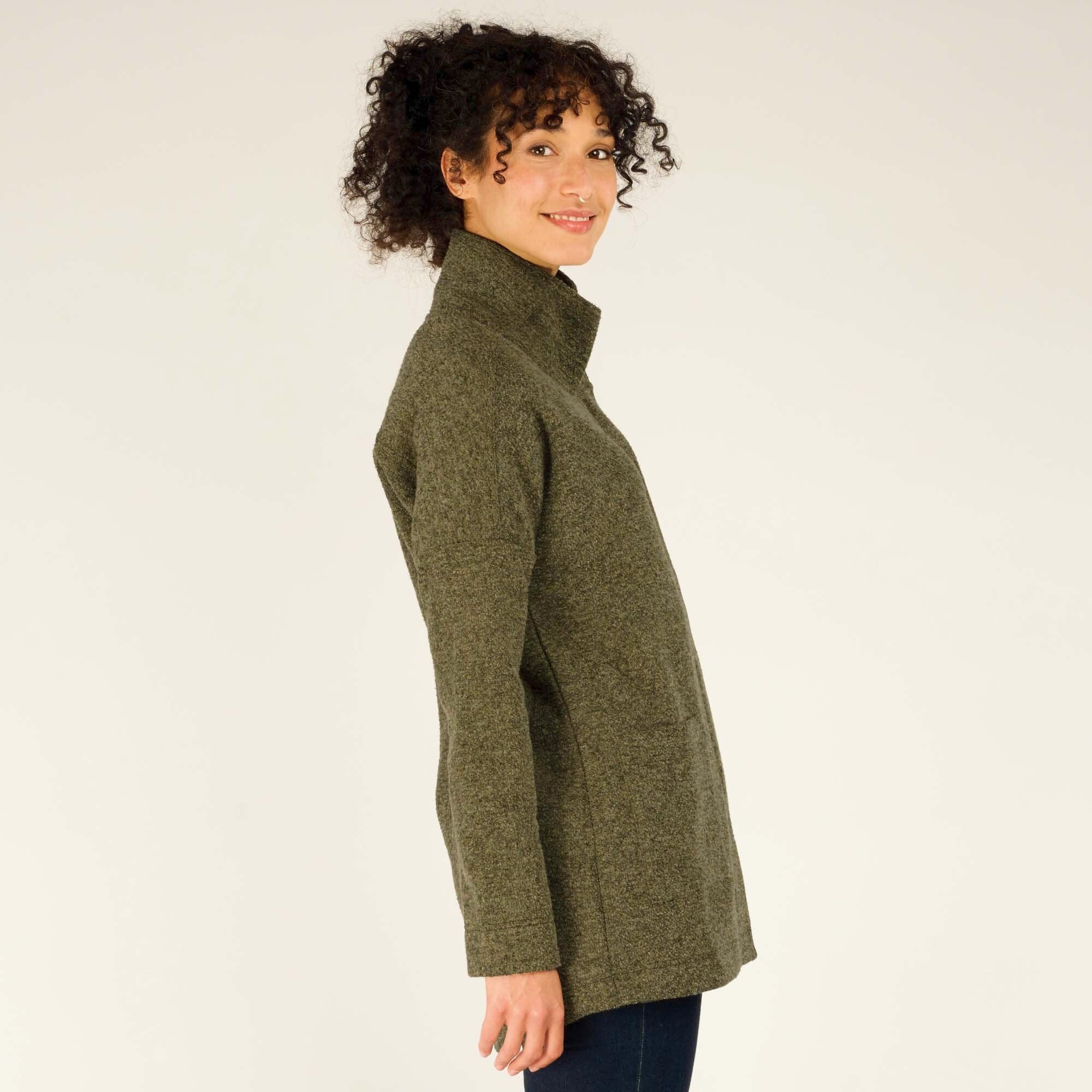 Lhamu Coat - Evergreen