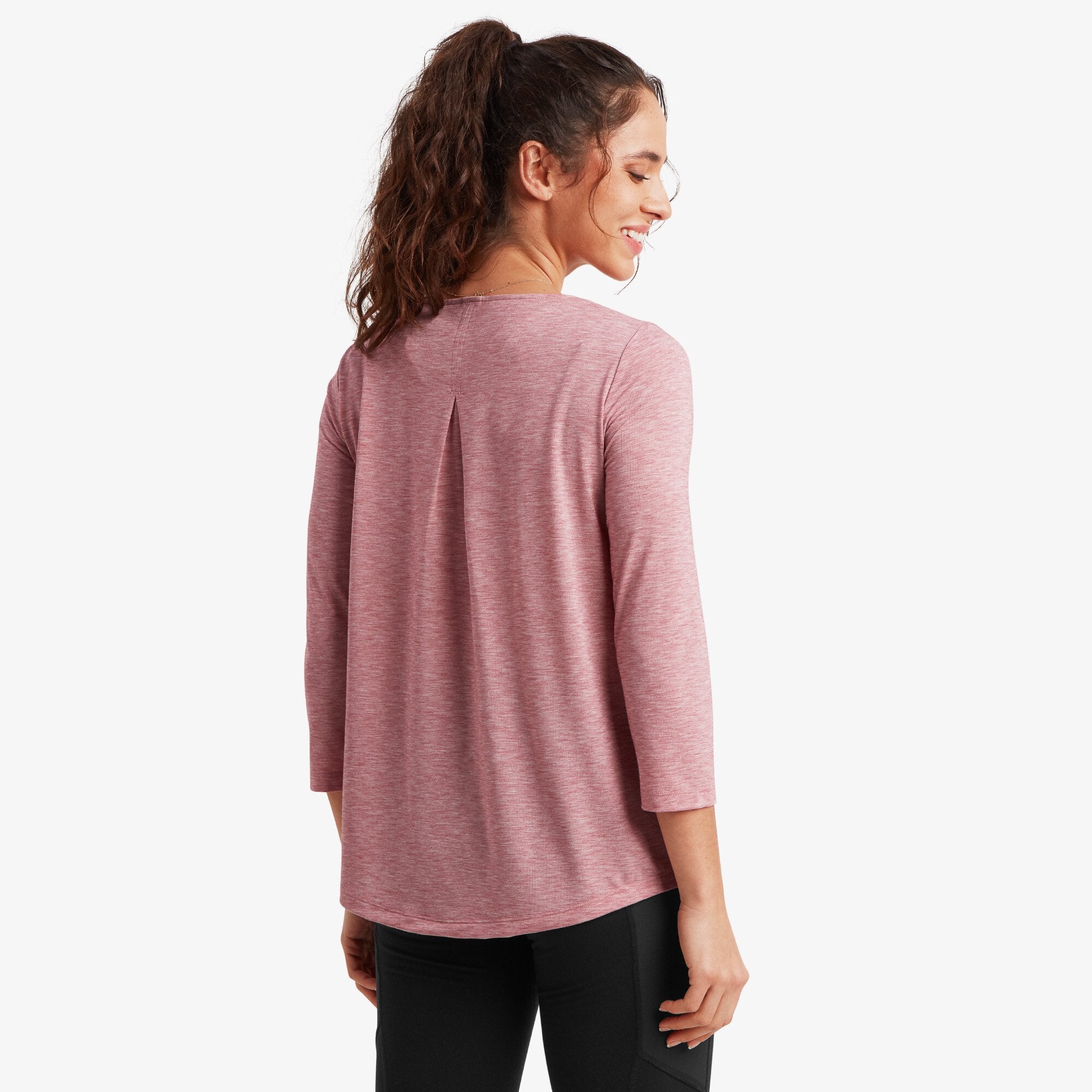 Asha 3/4 Sleeve Top - Mineral Red