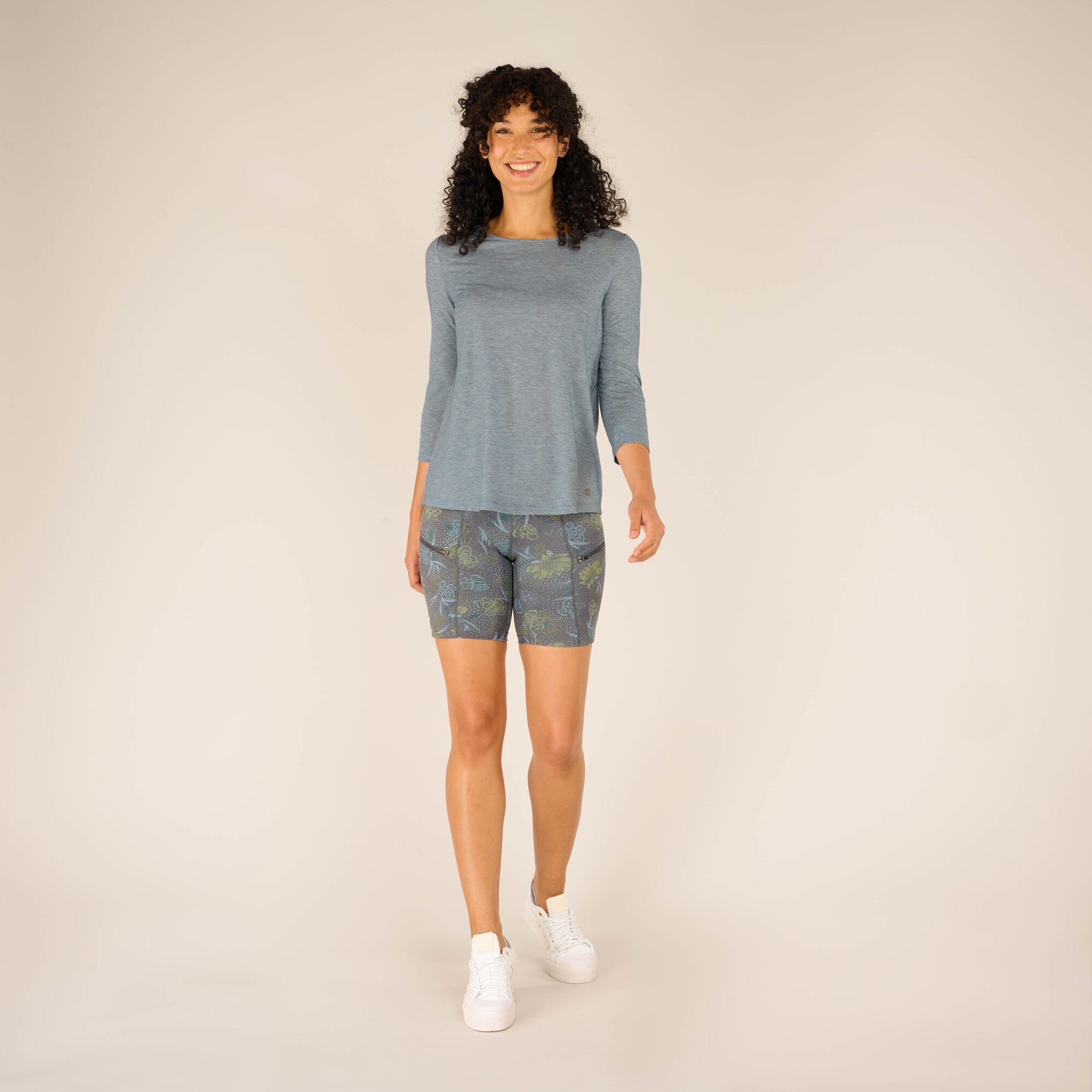 Asha 3/4 Sleeve Top - Haze