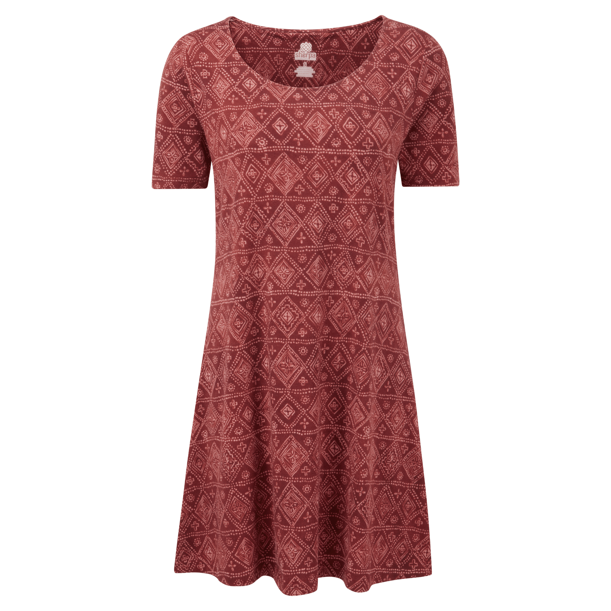 Kira Swing Dress - Clay Red