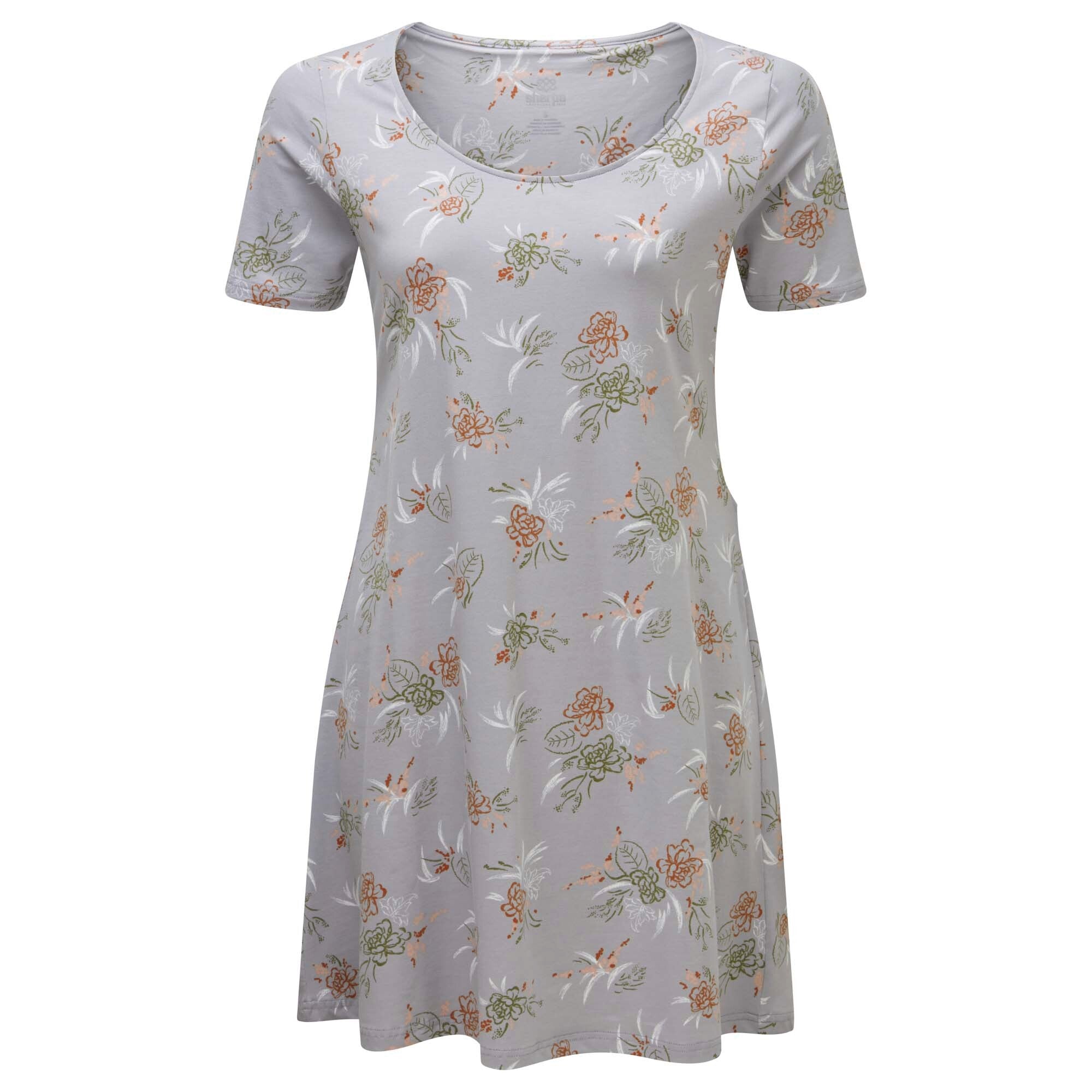 Kira Swing Dress - Alloy Floral