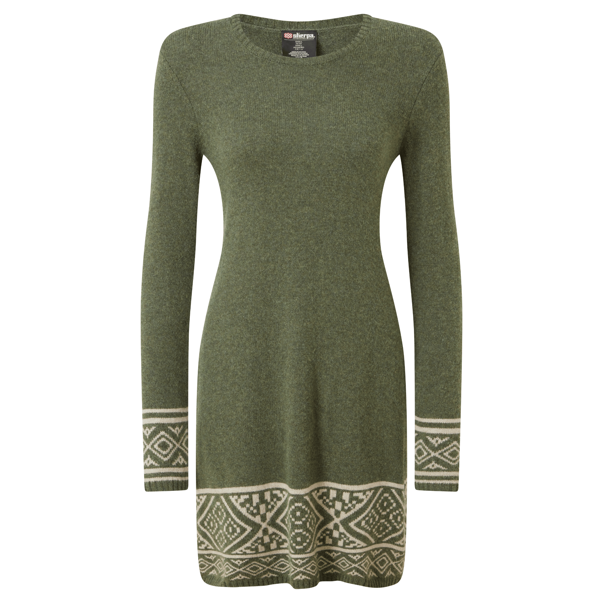 Sherpa Adventure Gear Maya Jacquard Dress in Green